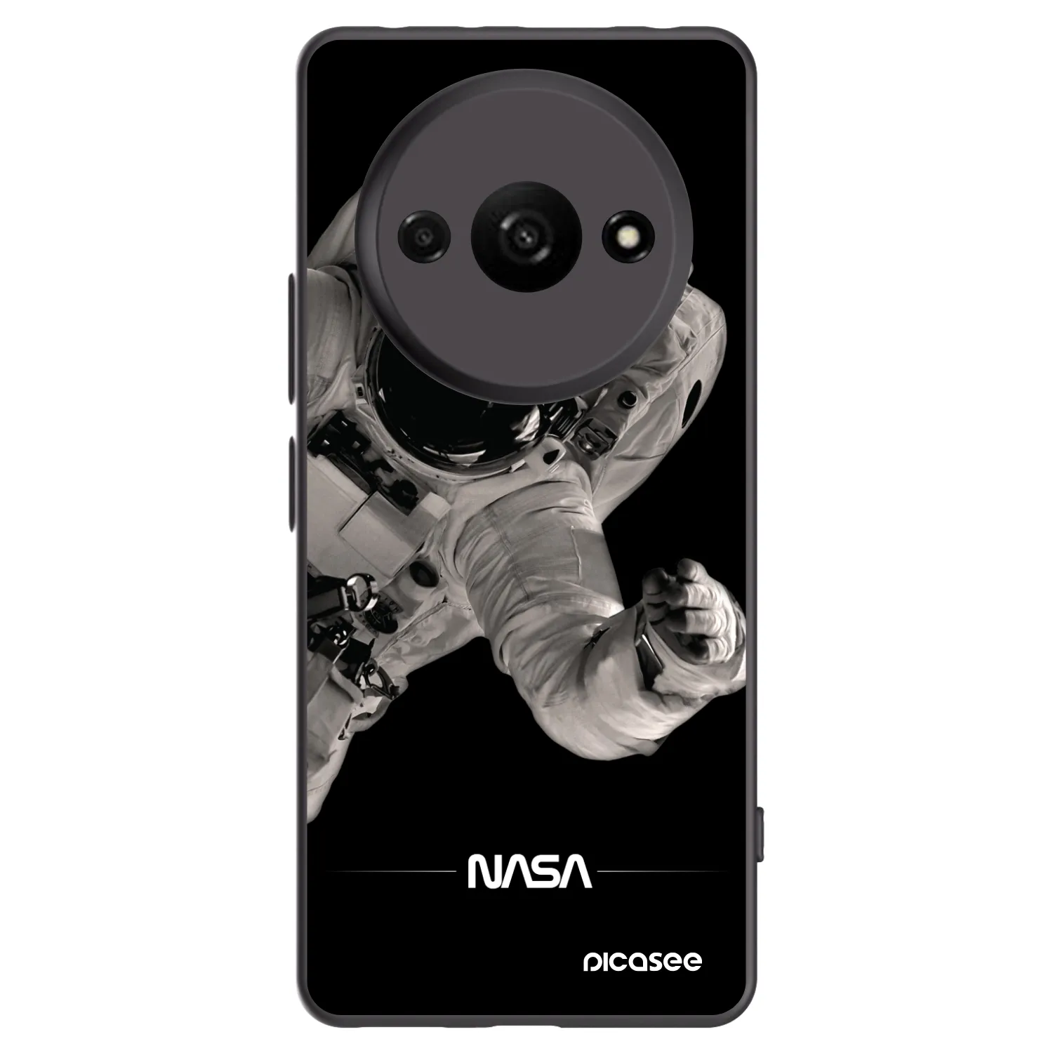 Picasee silikónový čierny obal pre Xiaomi Redmi A3 - Astronaut Big