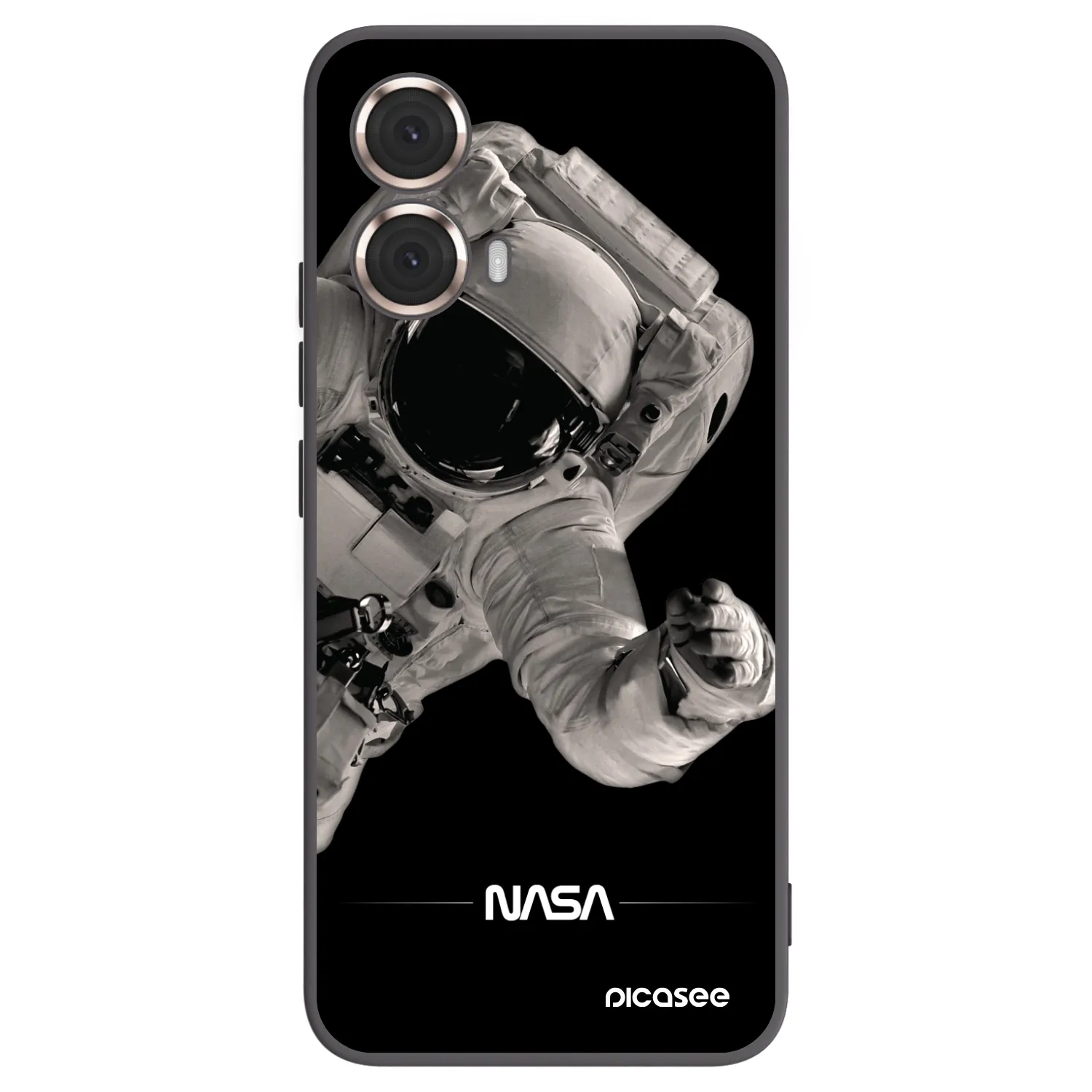 Silikónový čierny obal pre Motorola Moto G85 - Astronaut Big