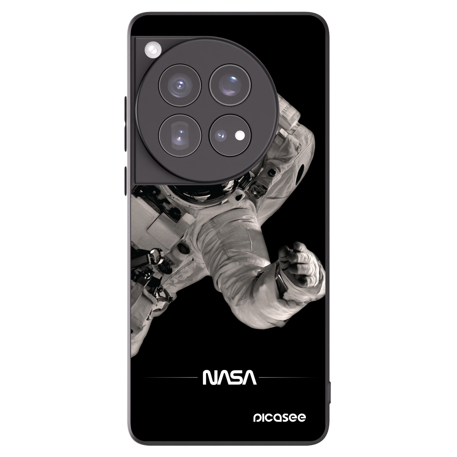 Picasee silikónový čierny obal pre OnePlus 12 5G - Astronaut Big
