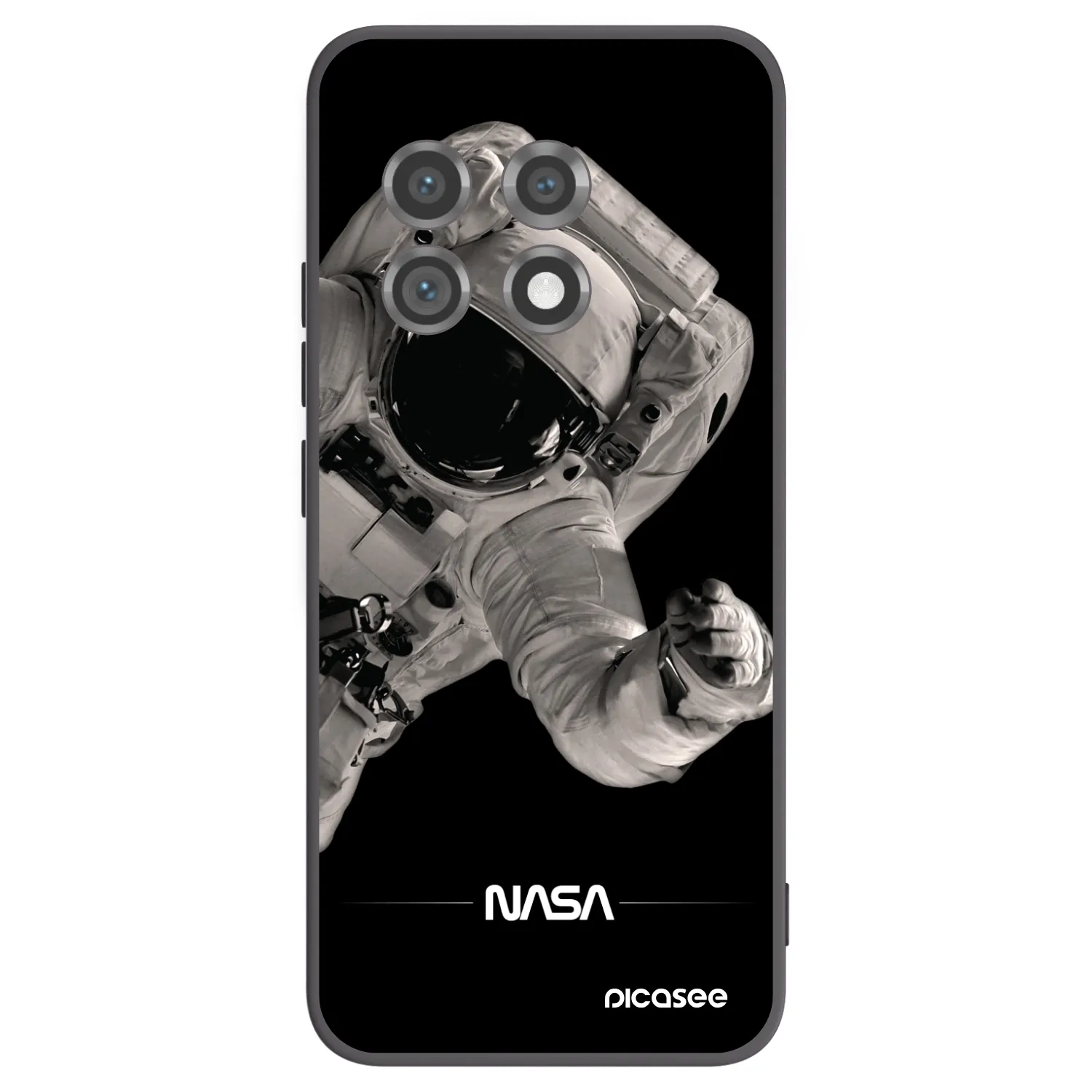 Picasee silikónový čierny obal pre OnePlus 11 5G - Astronaut Big