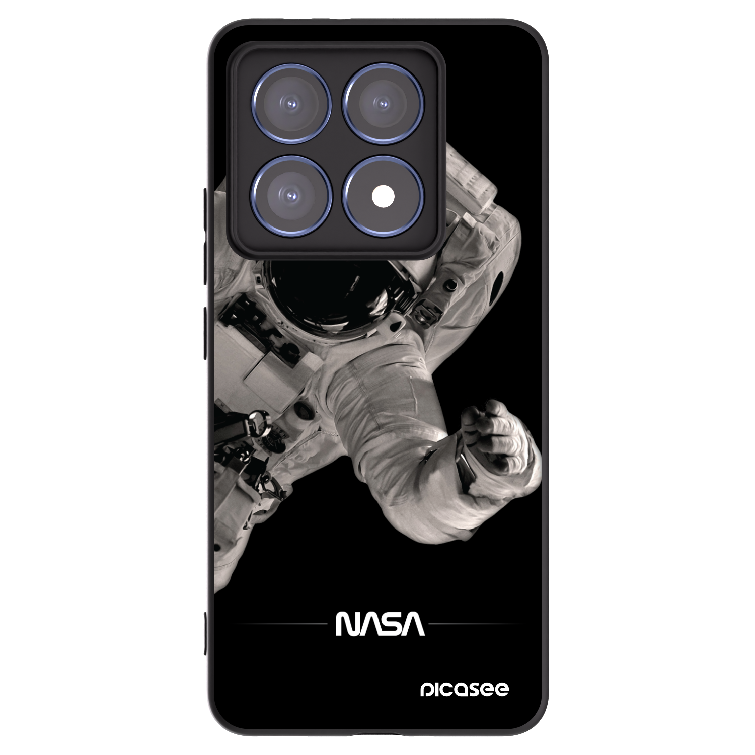 Picasee silikónový čierny obal pre Xiaomi 14T Pro - Astronaut Big