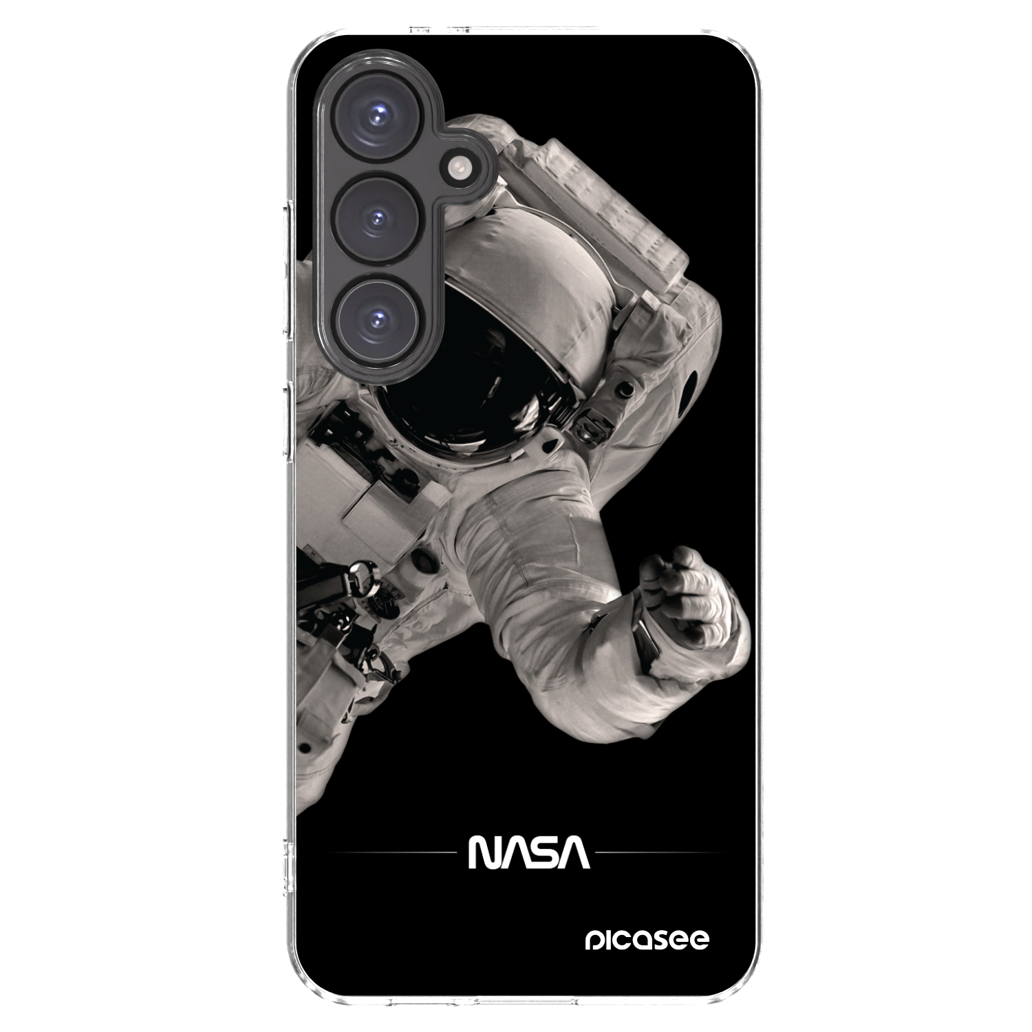 Picasee silikónový prehľadný obal pre Samsung Galaxy S24 FE S721B - Astronaut Big