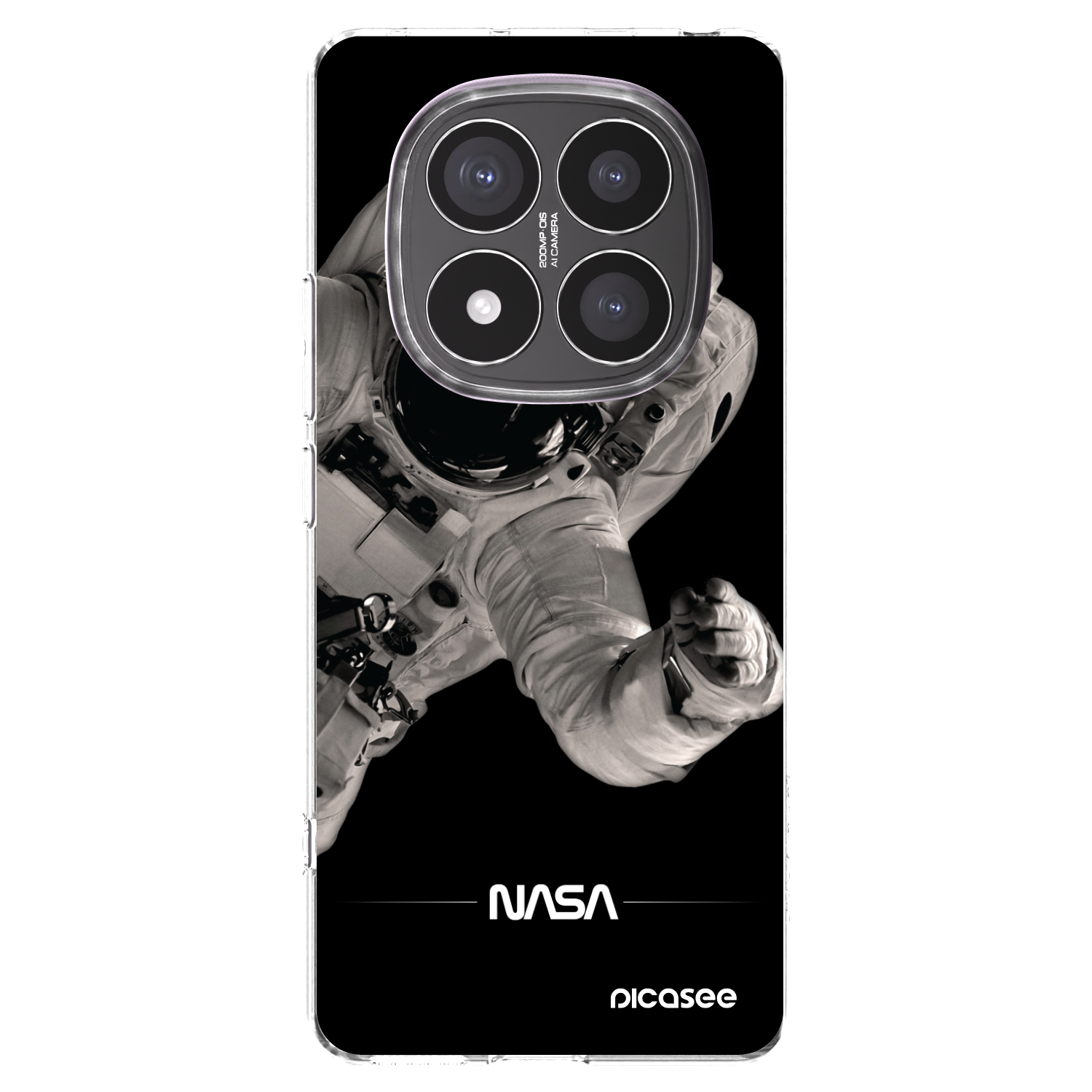 Picasee silikónový prehľadný obal pre Xiaomi Redmi Note 14 Pro+ 5G - Astronaut Big