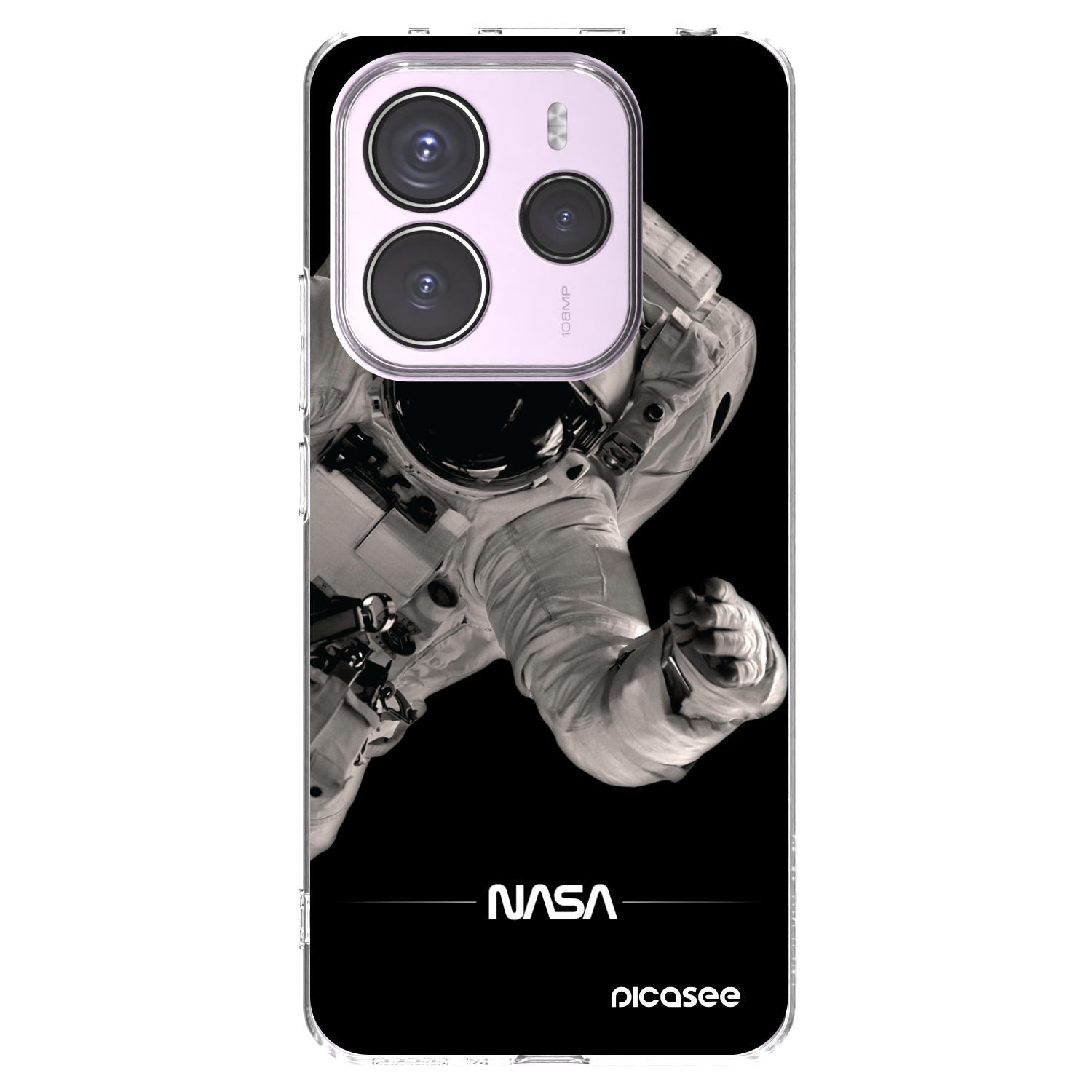 Silikónový prehľadný obal pre Xiaomi Redmi Note 14 5G - Astronaut Big