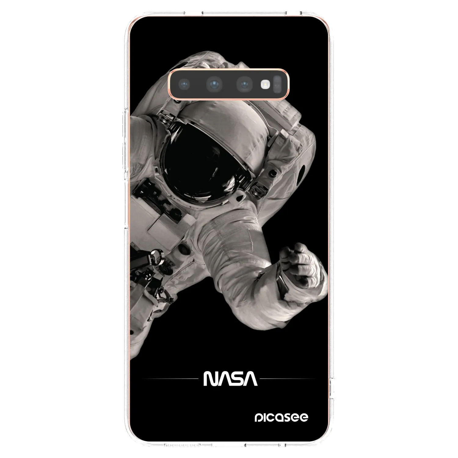 Picasee silikónový prehľadný obal pre Samsung Galaxy S10 Plus G975 - Astronaut Big