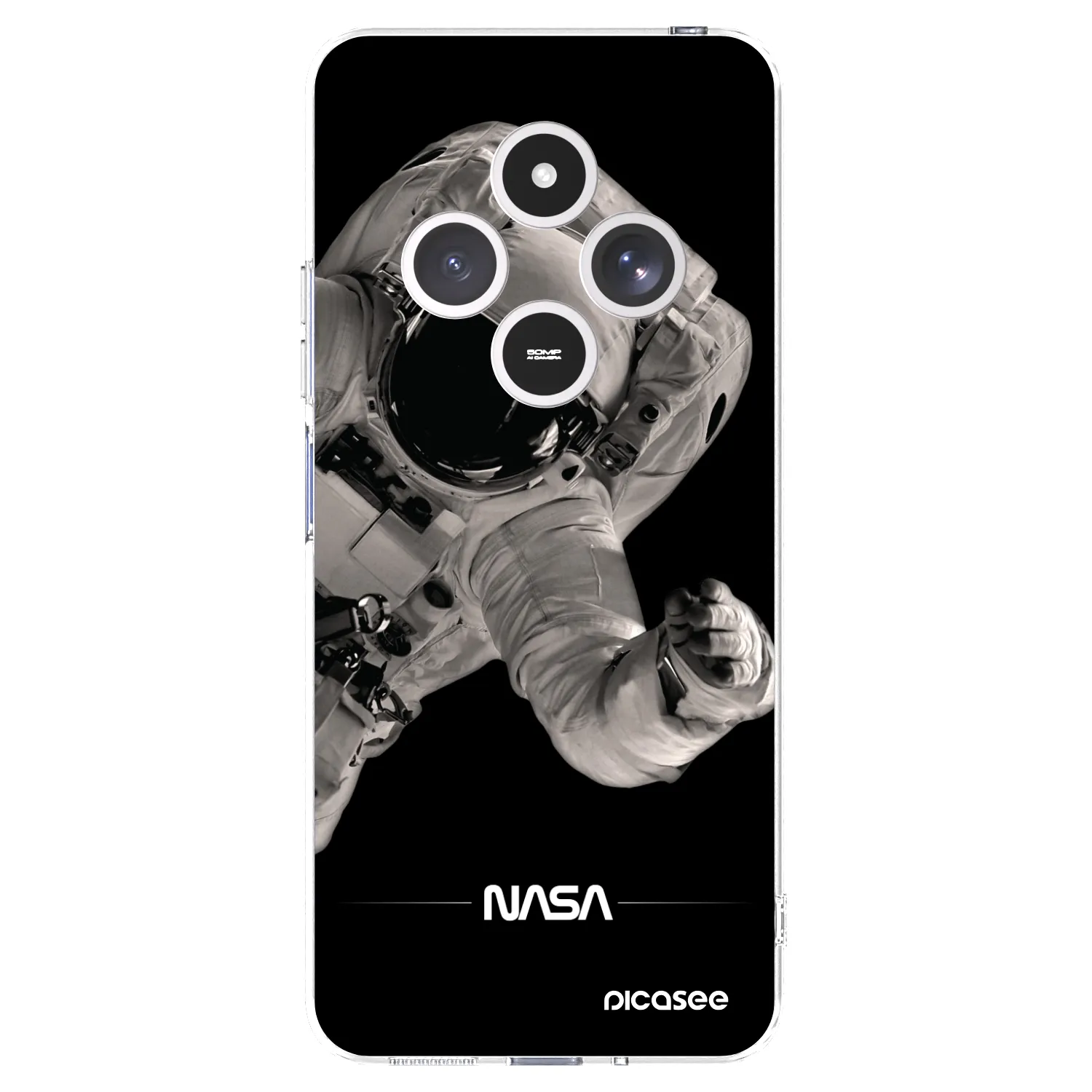Picasee silikónový prehľadný obal pre Xiaomi Redmi 14C - Astronaut Big