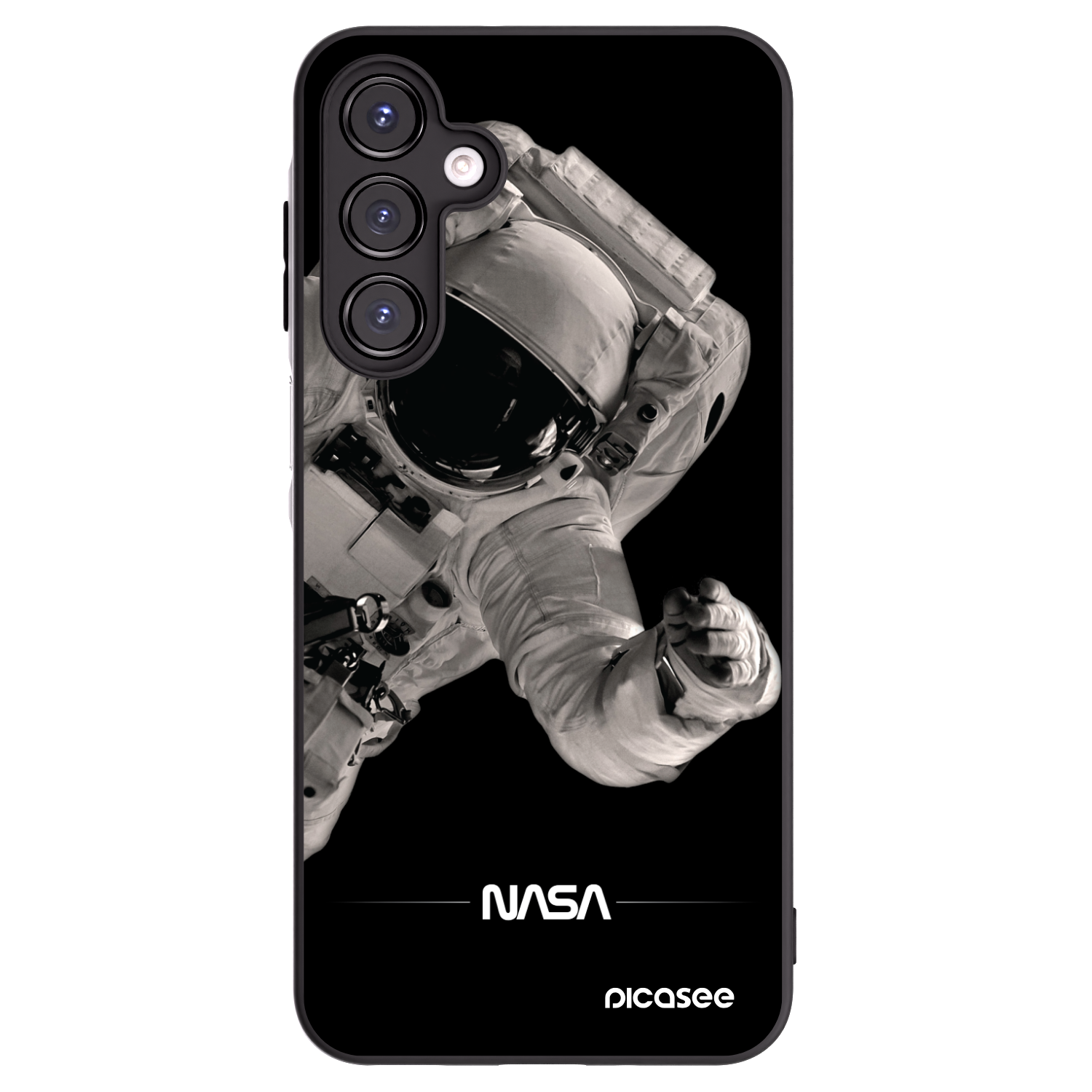 Picasee silikónový čierny obal pre Samsung Galaxy A16 5G - Astronaut Big