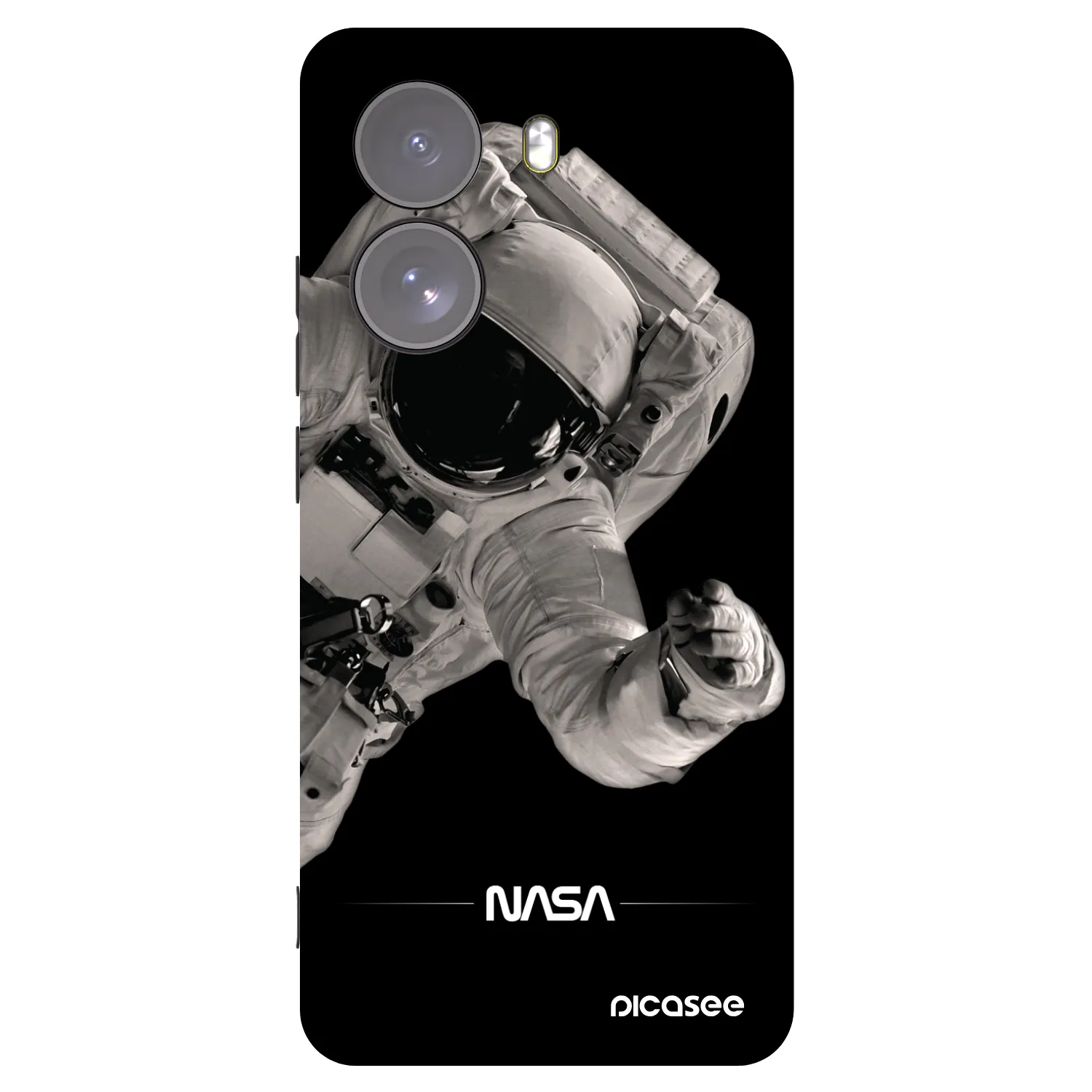 Picasee silikónový čierny obal pre Xiaomi Poco X7 - Astronaut Big