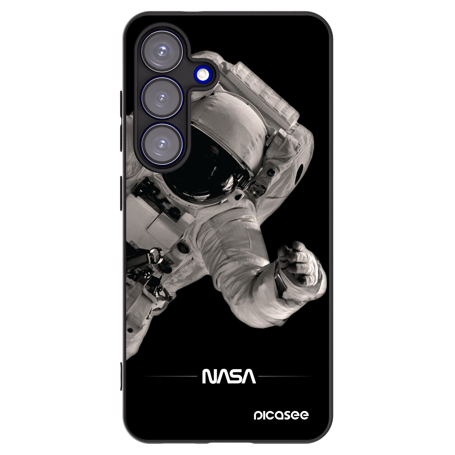 Picasee silikónový čierny obal pre Samsung Galaxy S25 5G - Astronaut Big