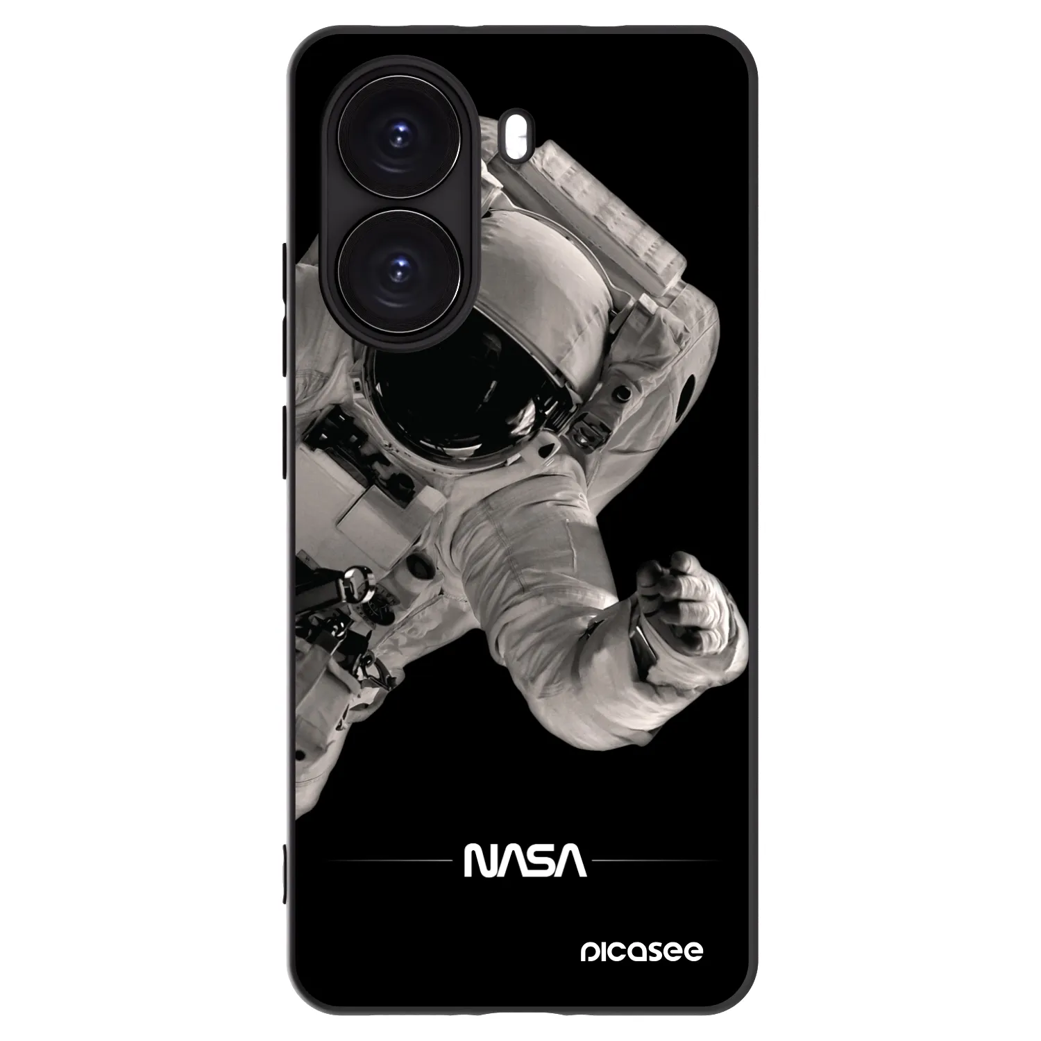Picasee silikónový čierny obal pre Xiaomi Poco X7 Pro 5G - Astronaut Big