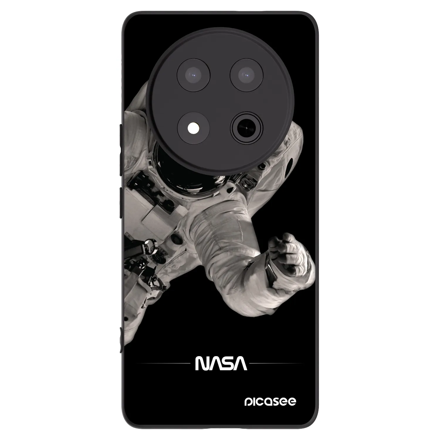 Picasee silikónový čierny obal pre Honor Magic7 Lite 5G - Astronaut Big