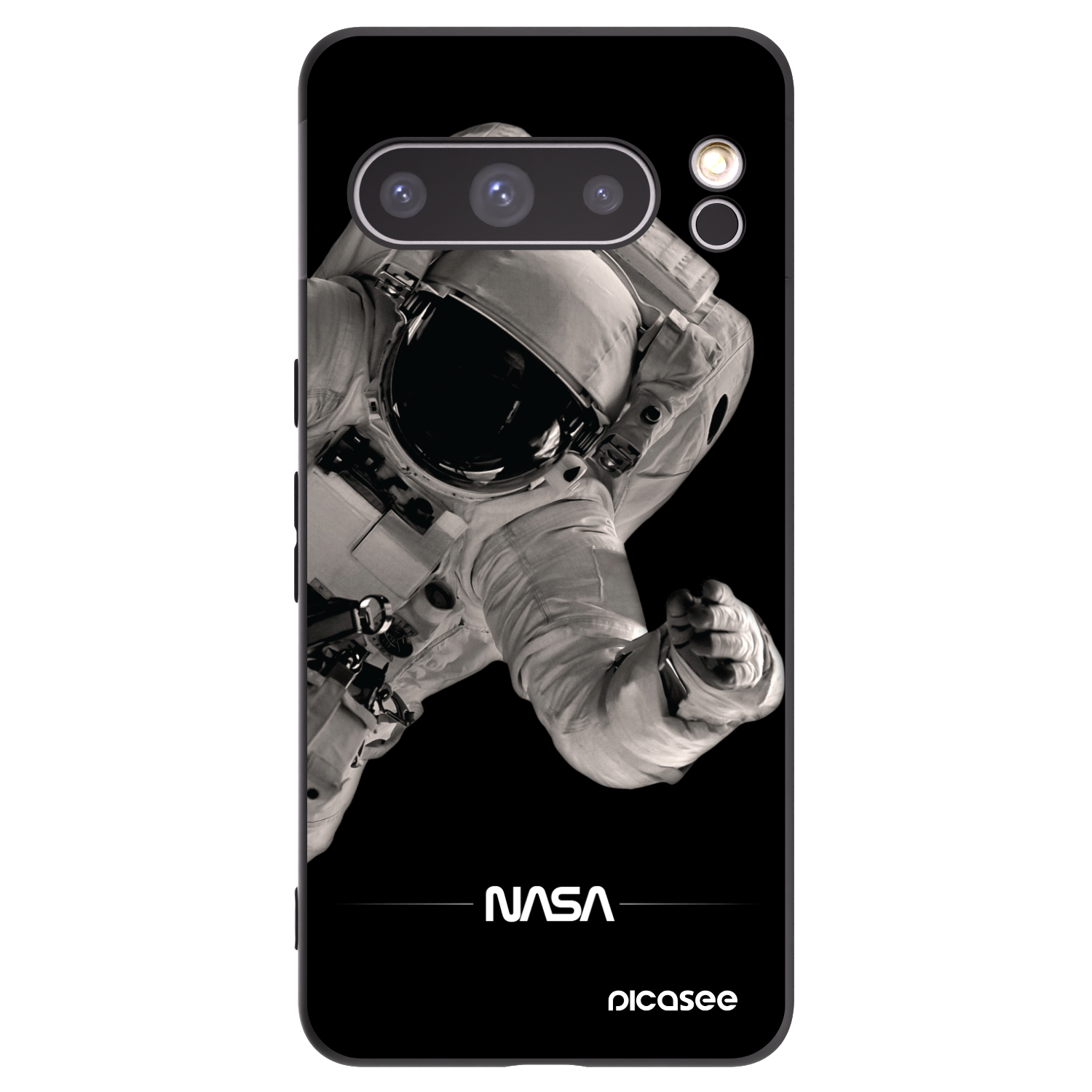Picasee silikónový čierny obal pre Google Pixel 8 Pro - Astronaut Big