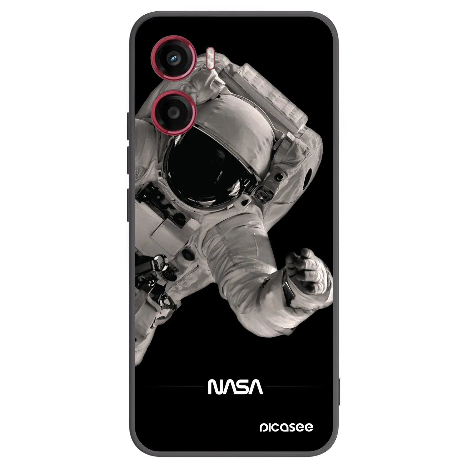 Picasee silikónový čierny obal pre Motorola Moto G05 - Astronaut Big