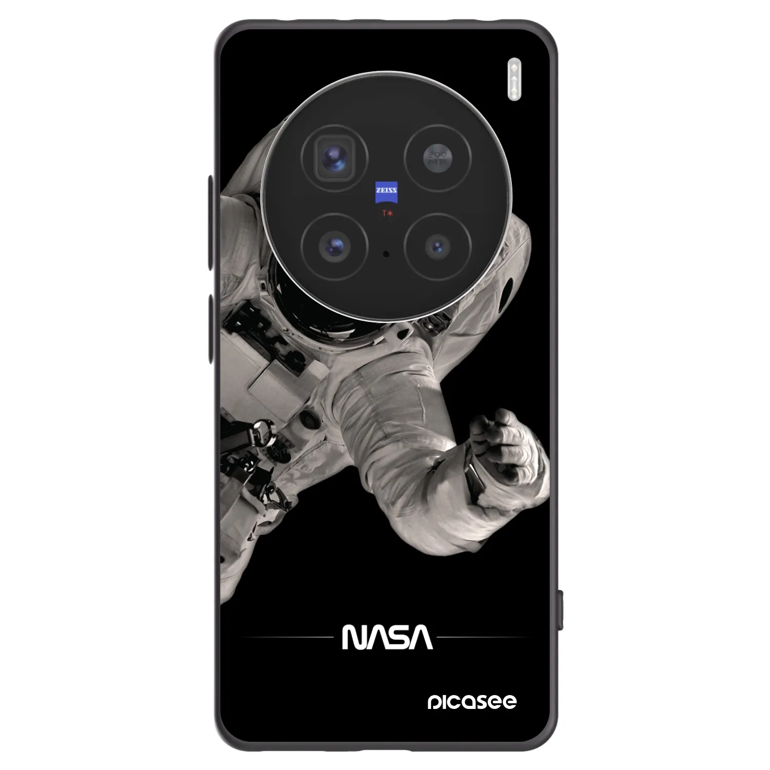 Picasee silikónový čierny obal pre Vivo X200 Pro - Astronaut Big