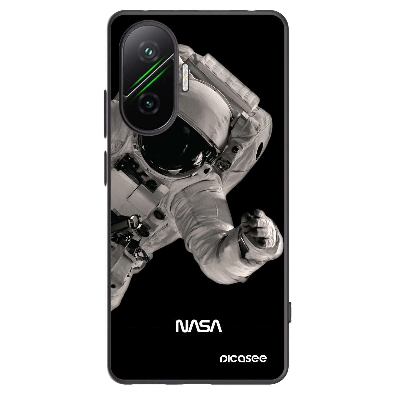 Silikónový čierny obal pre Xiaomi Poco F7 Pro 5G - Astronaut Big