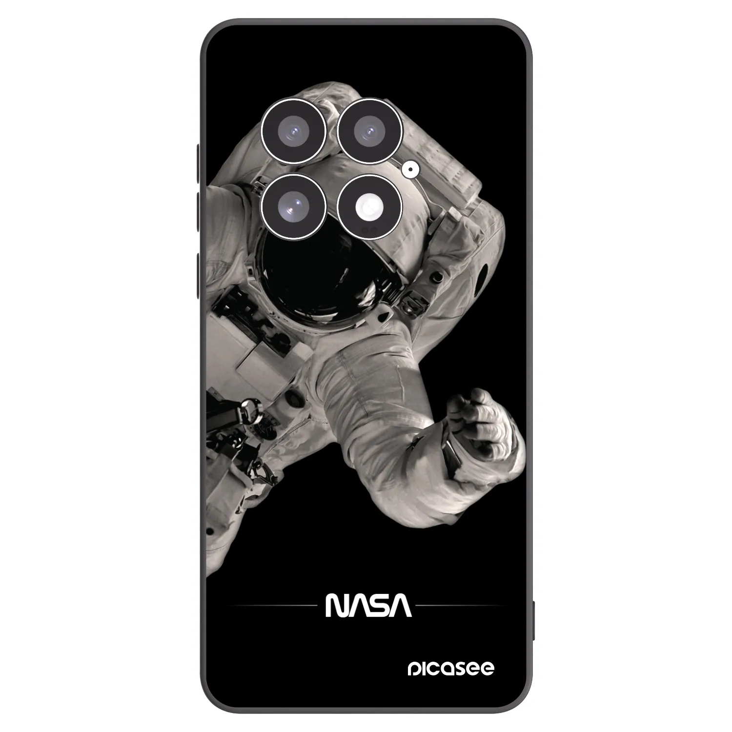 Picasee silikónový čierny obal pre OnePlus 13 5G - Astronaut Big