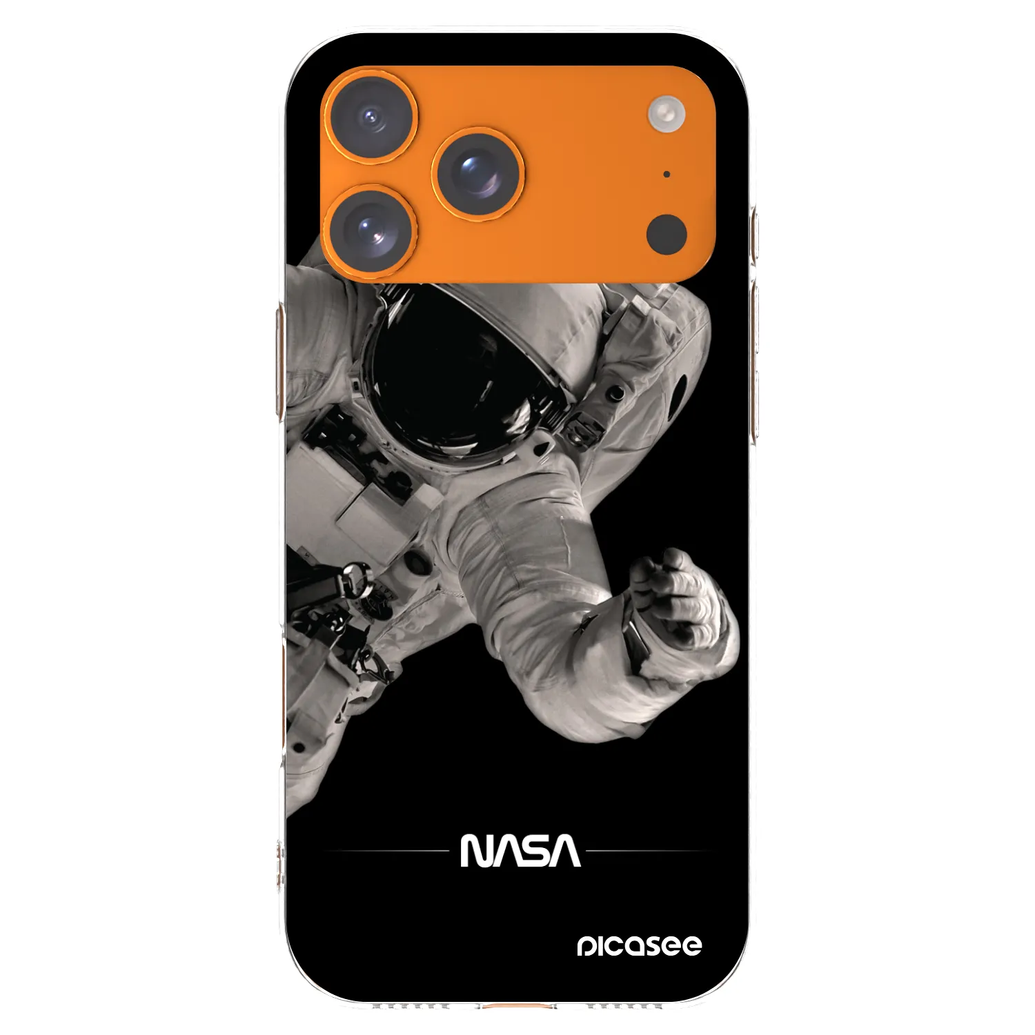Picasee silikónový prehľadný obal pre Apple iPhone 17 Pro Max - Astronaut Big