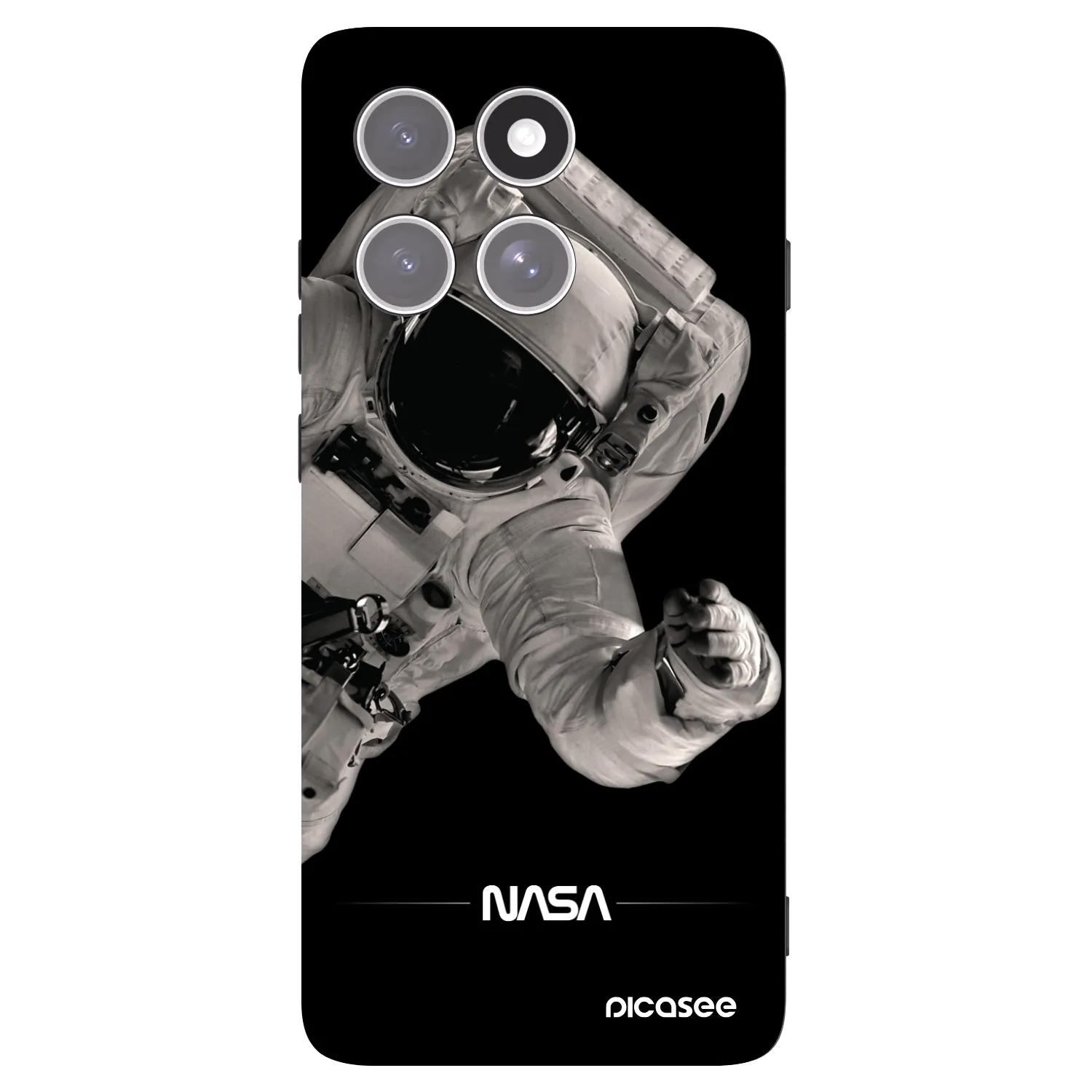 Picasee silikónový čierny obal pre Motorola Edge 60 Pro - Astronaut Big