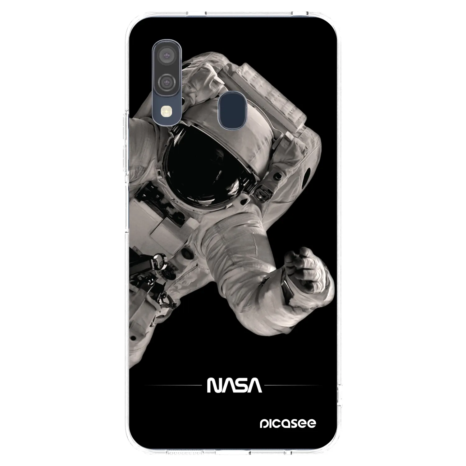 Picasee silikónový prehľadný obal pre Samsung Galaxy A40 A405F - Astronaut Big