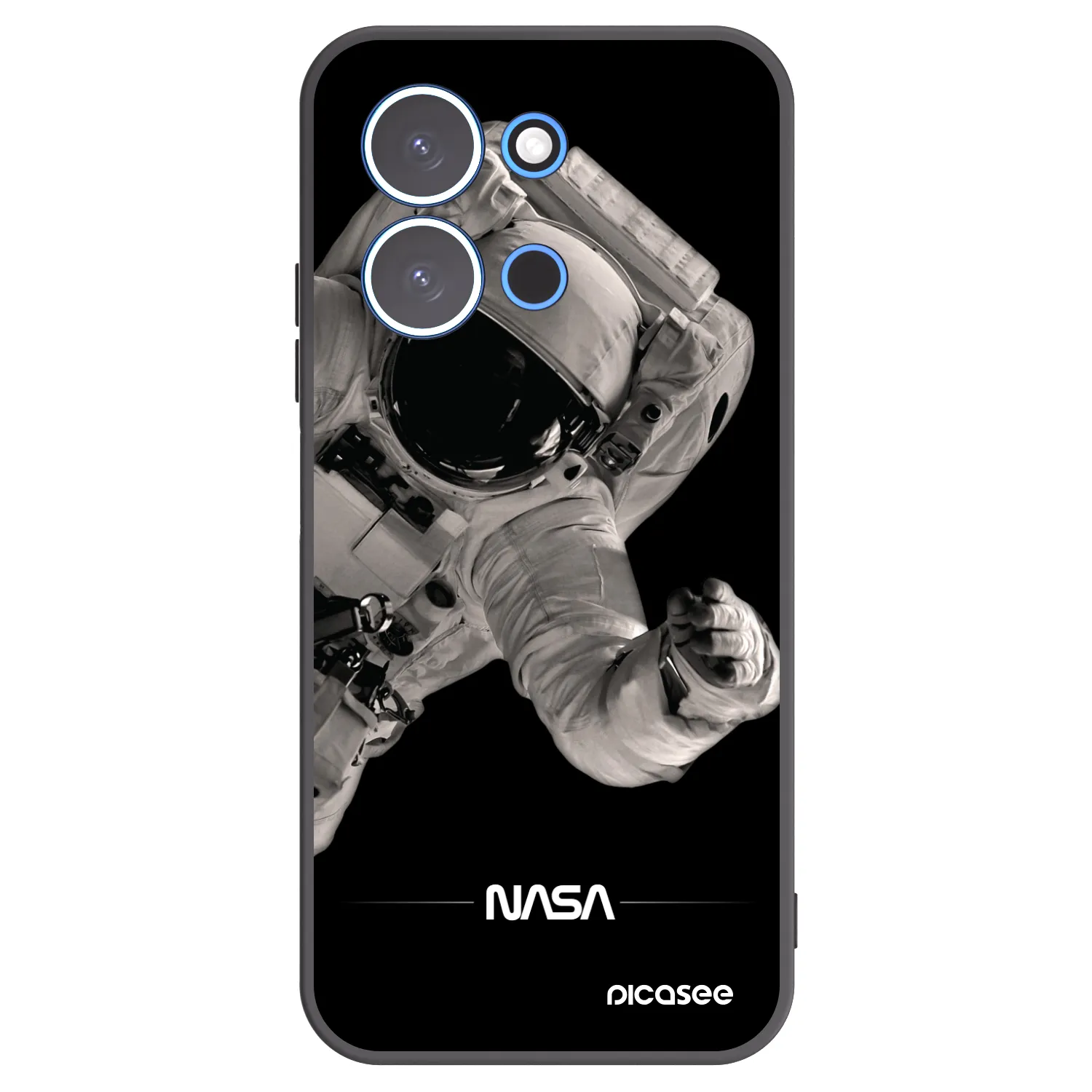 Picasee silikónový čierny obal pre Xiaomi Redmi 15C 4G - Astronaut Big