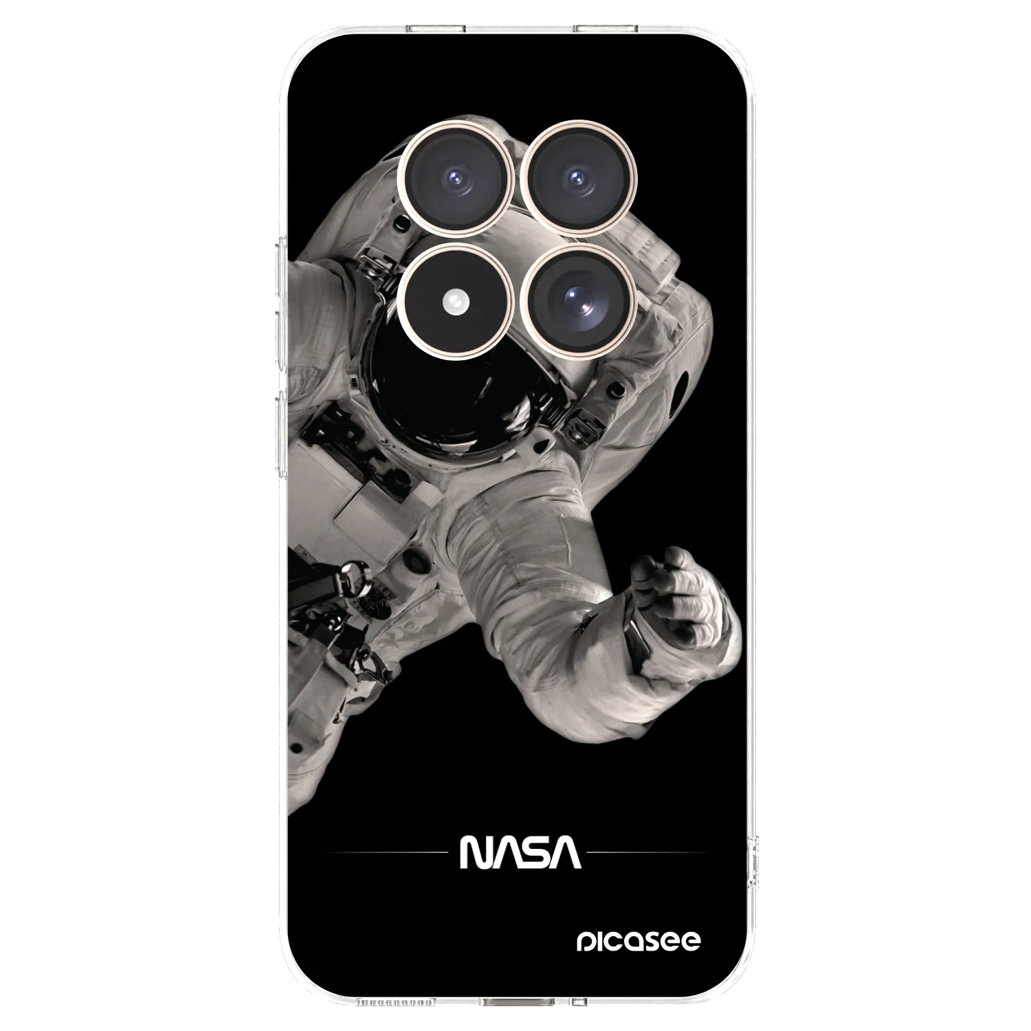 Picasee silikónový prehľadný obal pre Xiaomi Redmi Note 15 Pro 4G - Astronaut Big