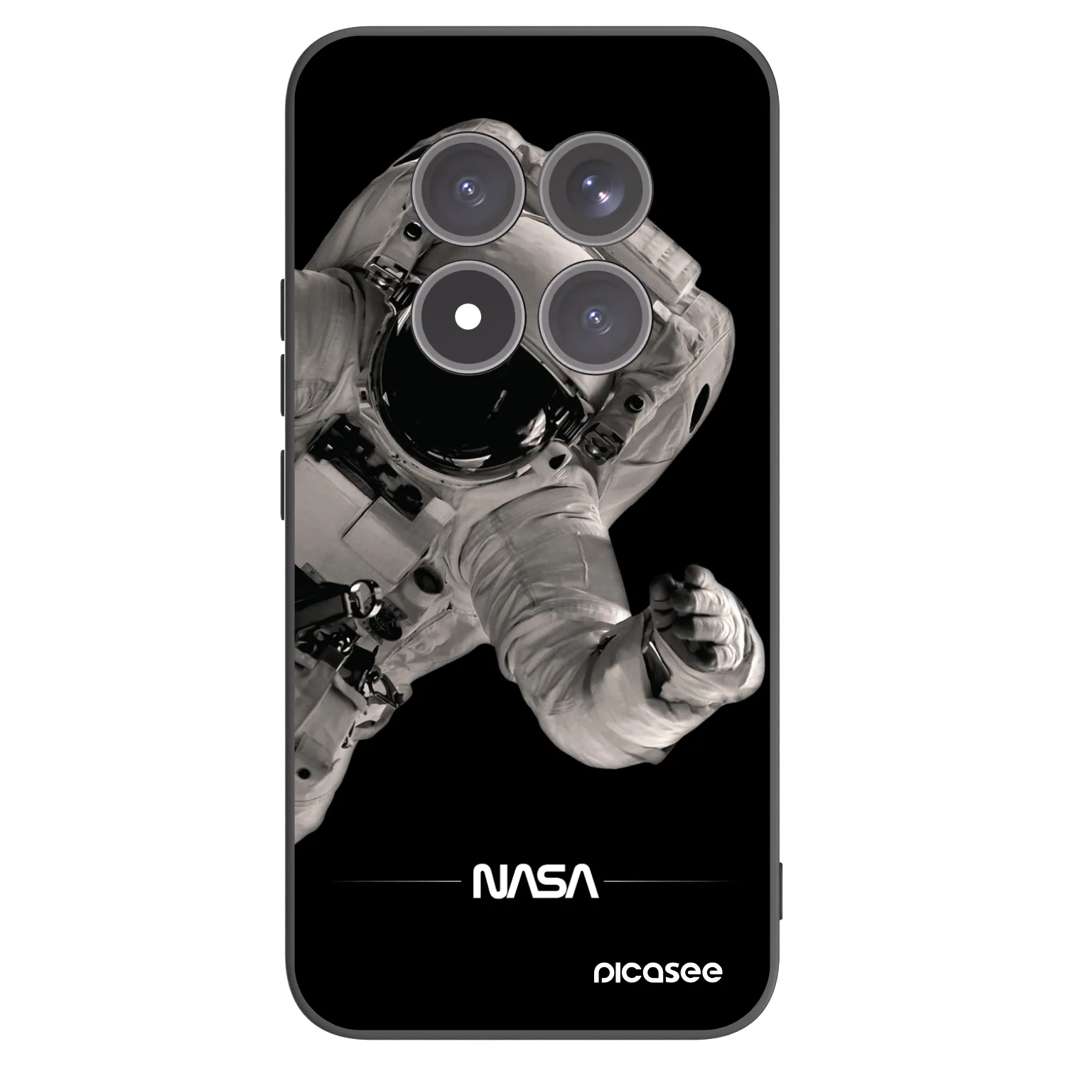 Silikónový čierny obal pre Xiaomi Redmi Note 15 Pro+ - Astronaut Big