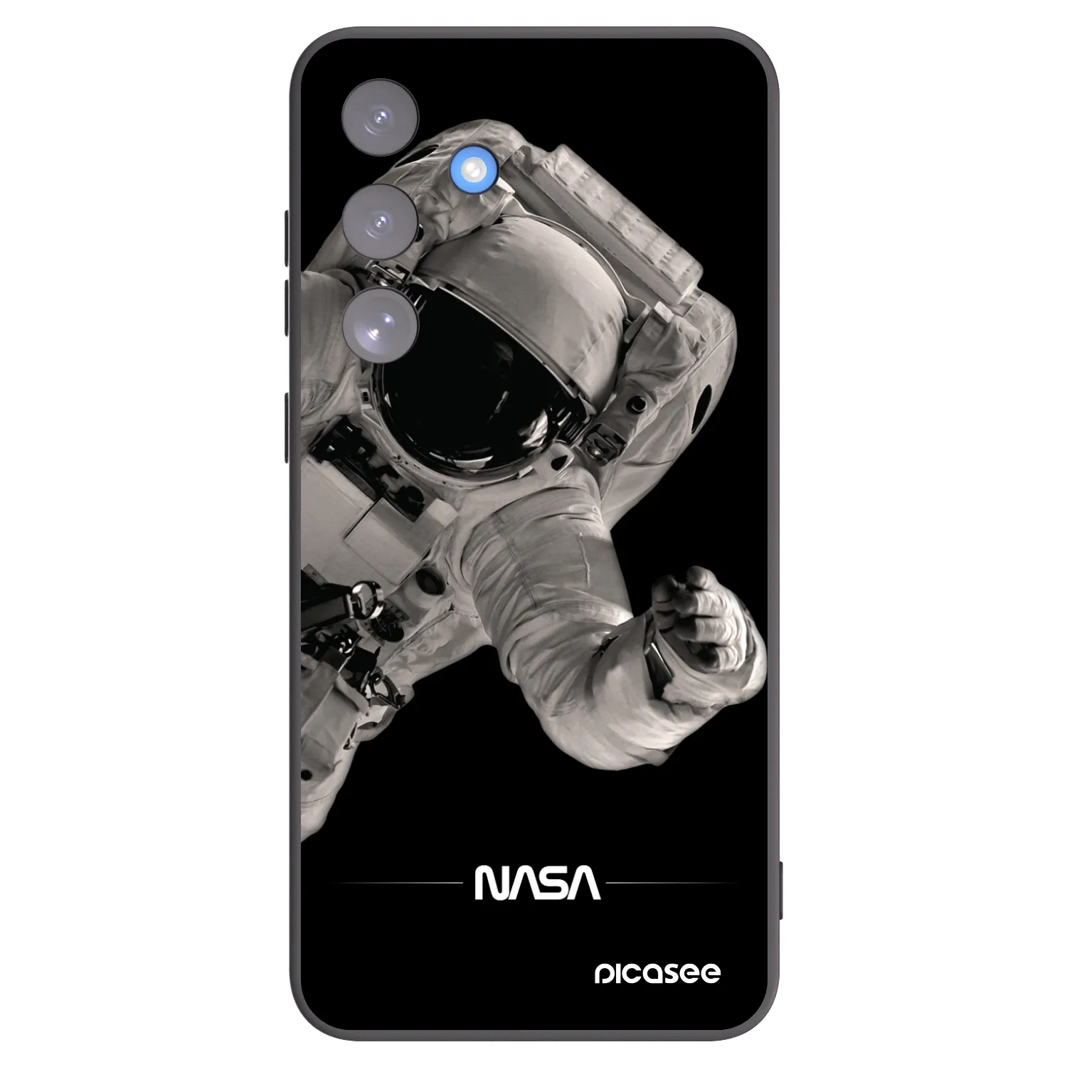 Picasee silikónový čierny obal pre Samsung Galaxy S25 FE 5G - Astronaut Big