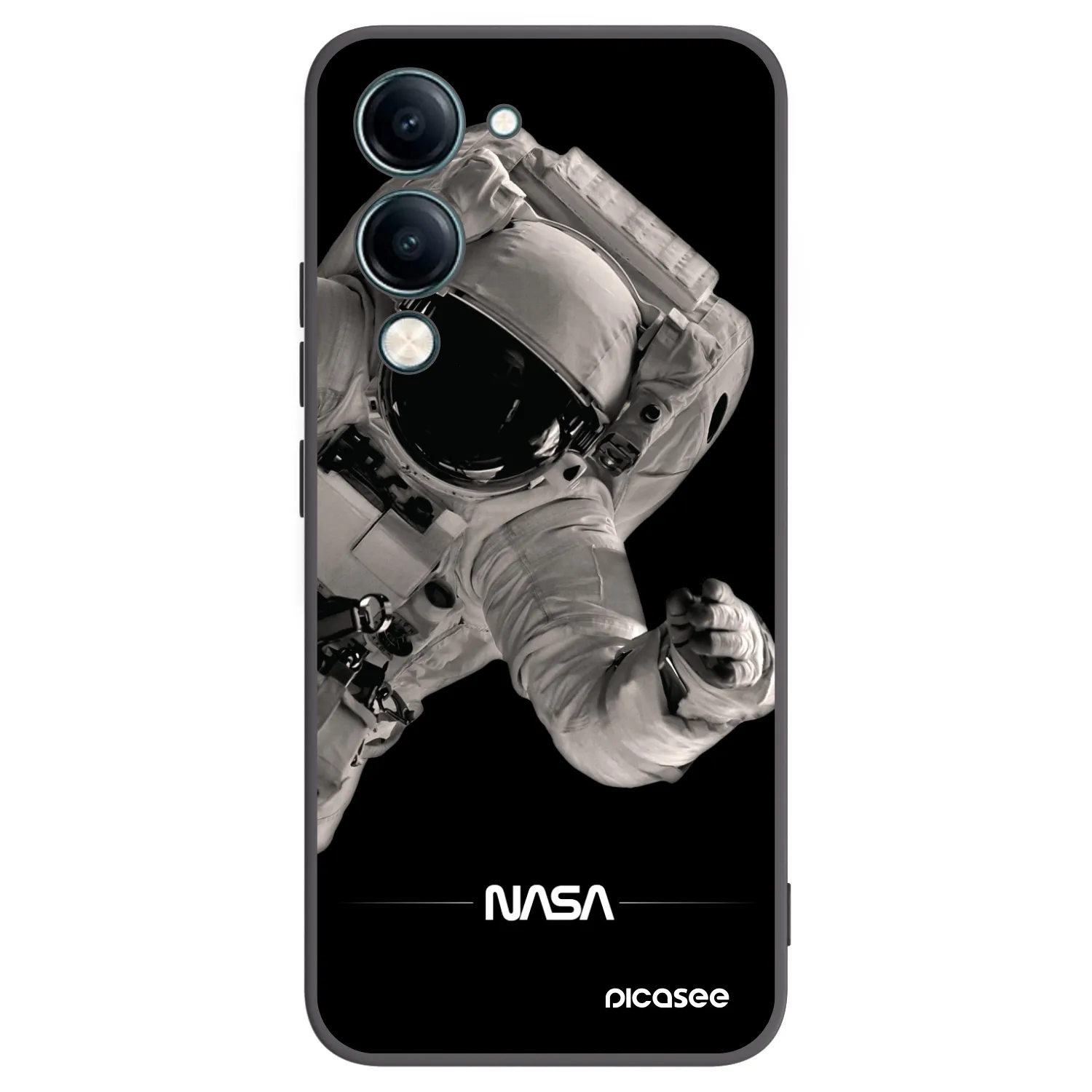 Picasee silikónový čierny obal pre Vivo Y29s 5G - Astronaut Big