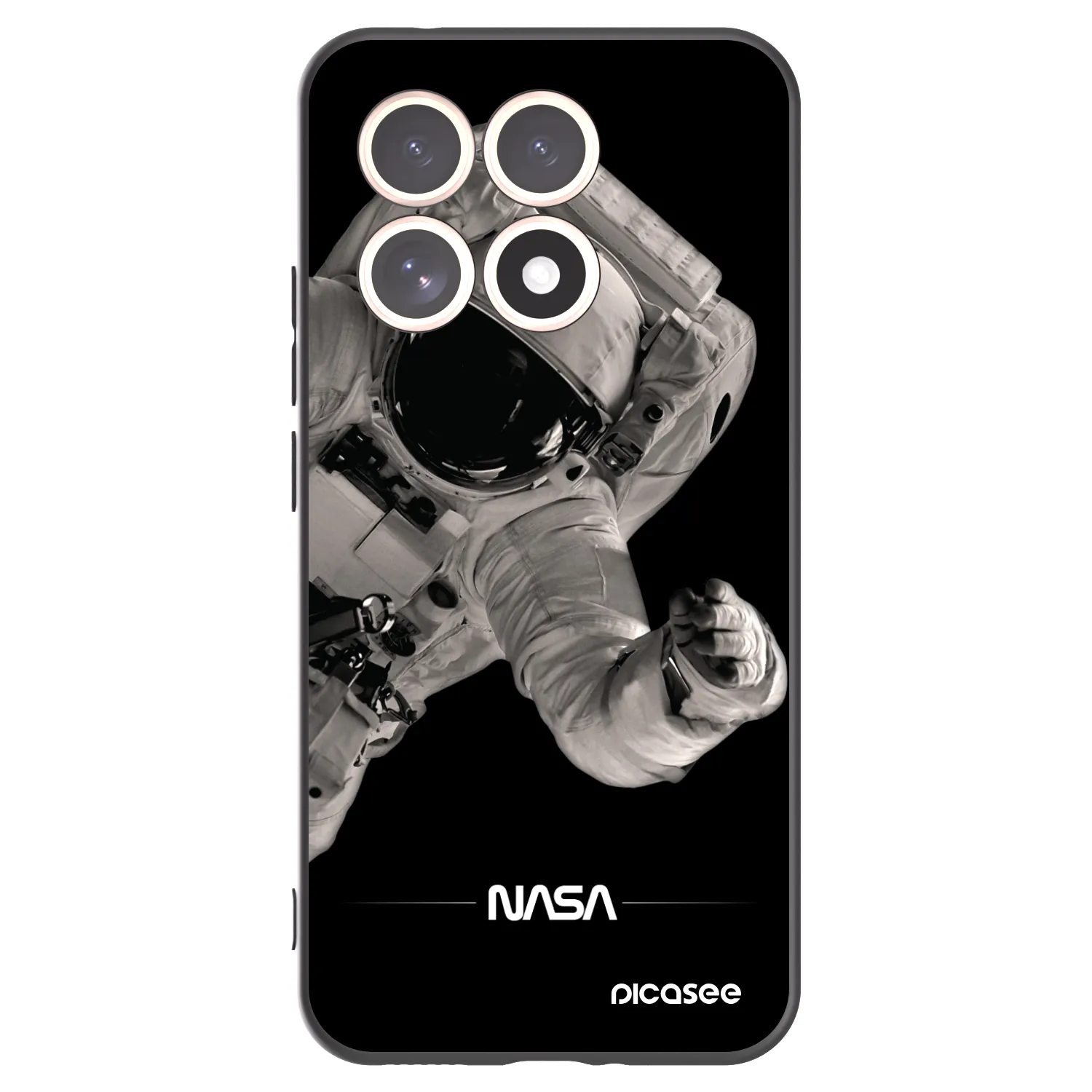 Picasee silikónový čierny obal pre Xiaomi 15T - Astronaut Big