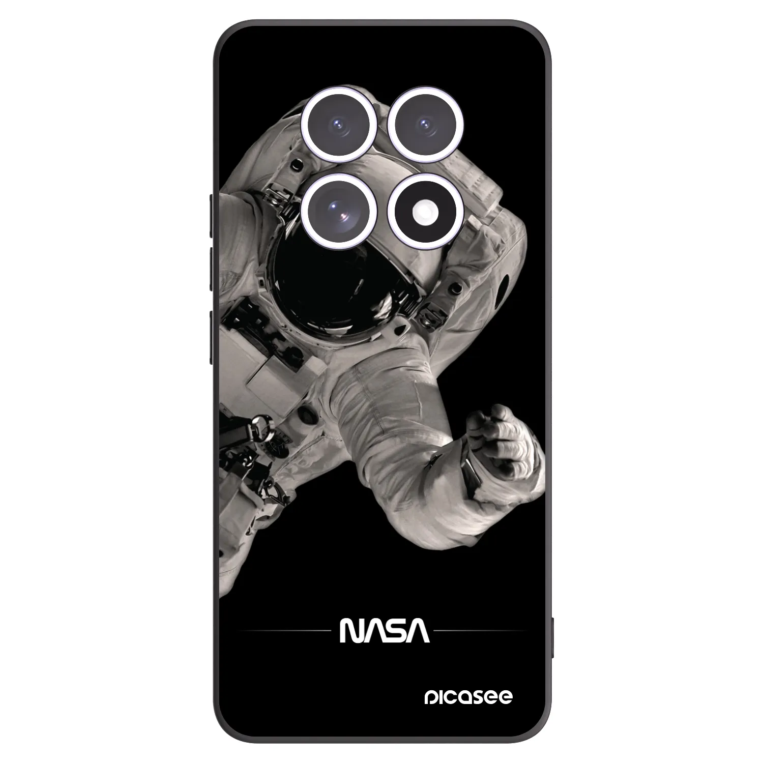 Picasee silikónový čierny obal pre Xiaomi Redmi Note 15 - Astronaut Big