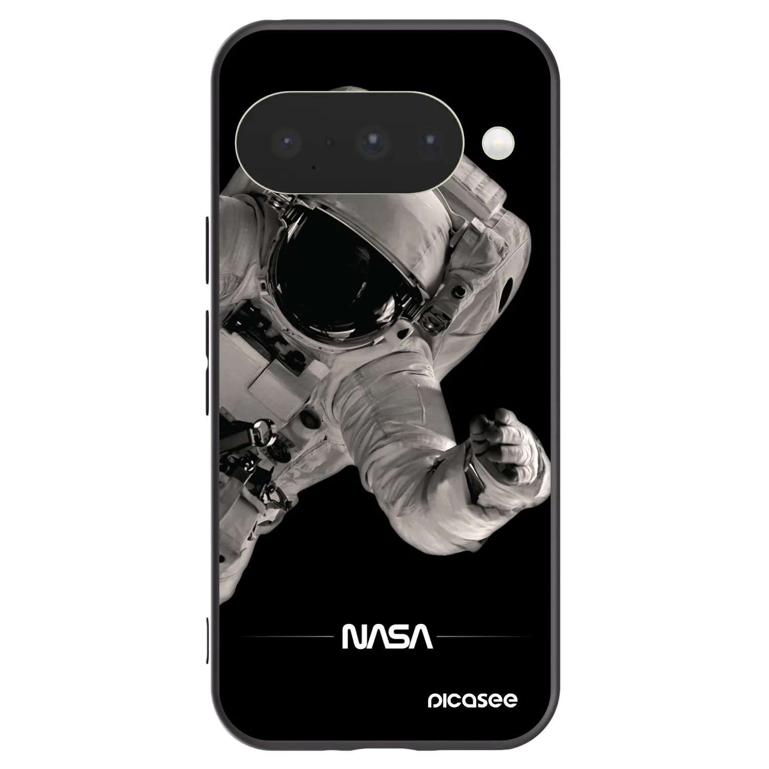 Picasee silikónový čierny obal pre Google Pixel 10 - Astronaut Big