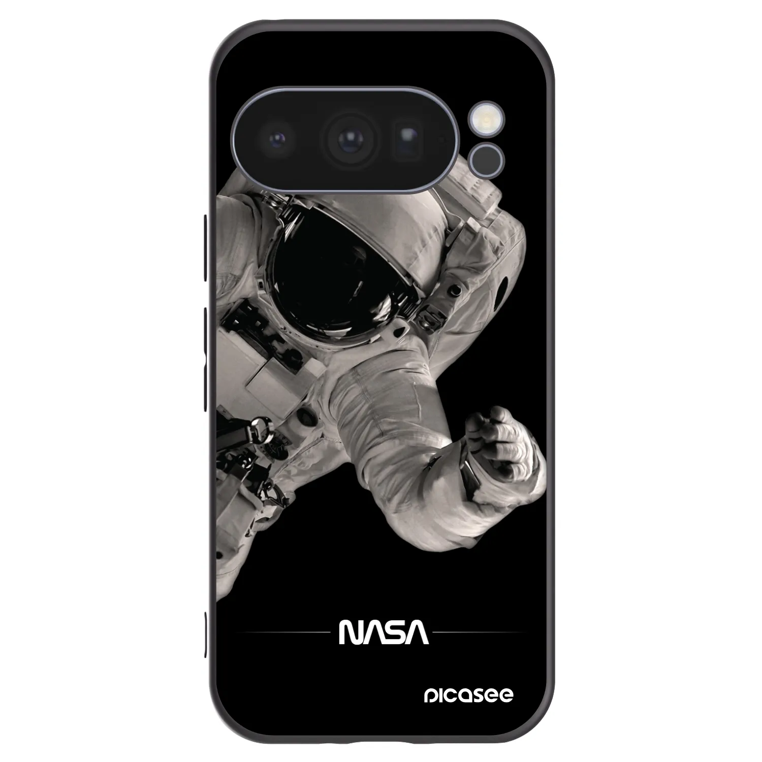 Picasee silikónový čierny obal pre Google Pixel 10 Pro - Astronaut Big