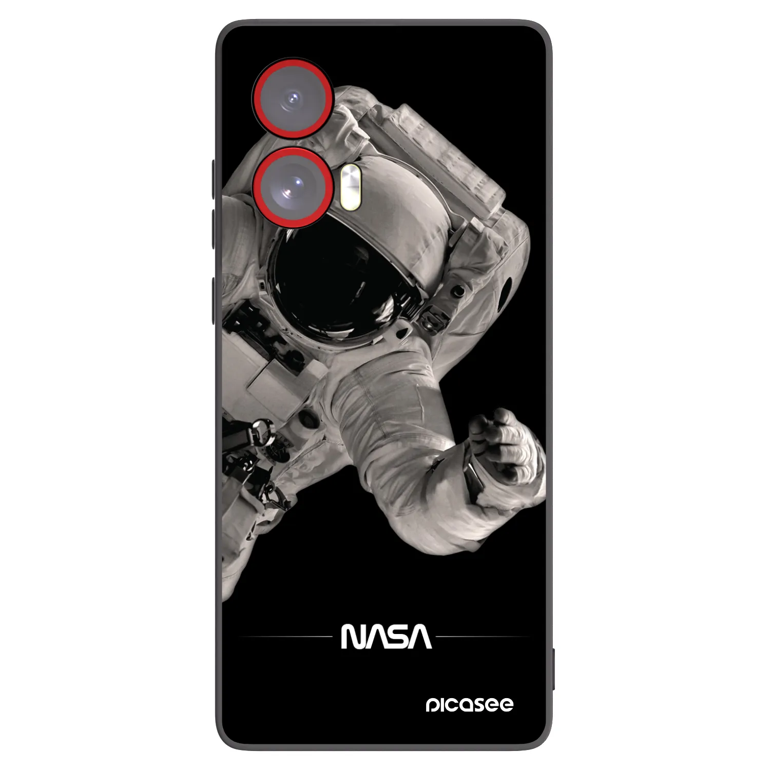 Silikónový čierny obal pre Motorola Edge 50 Fusion - Astronaut Big