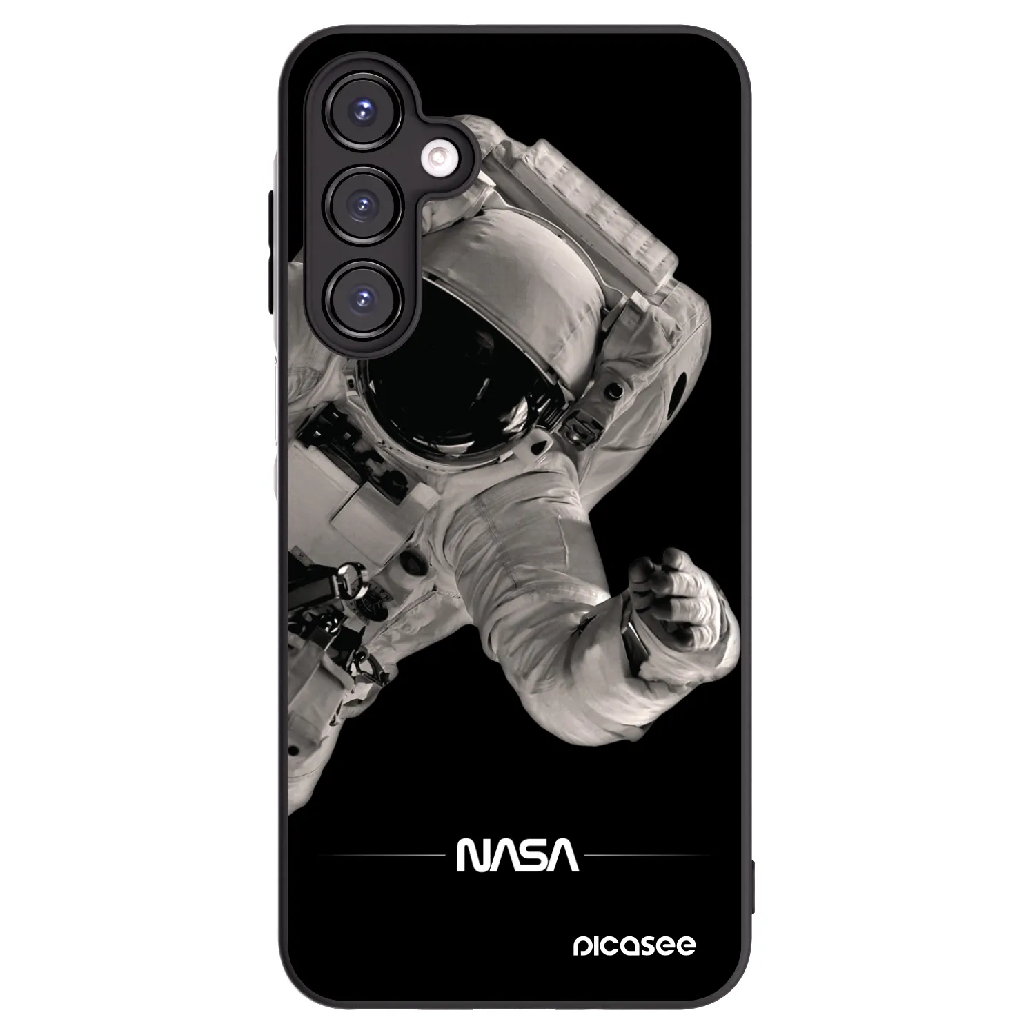Picasee silikónový čierny obal pre Samsung Galaxy A16 4G - Astronaut Big