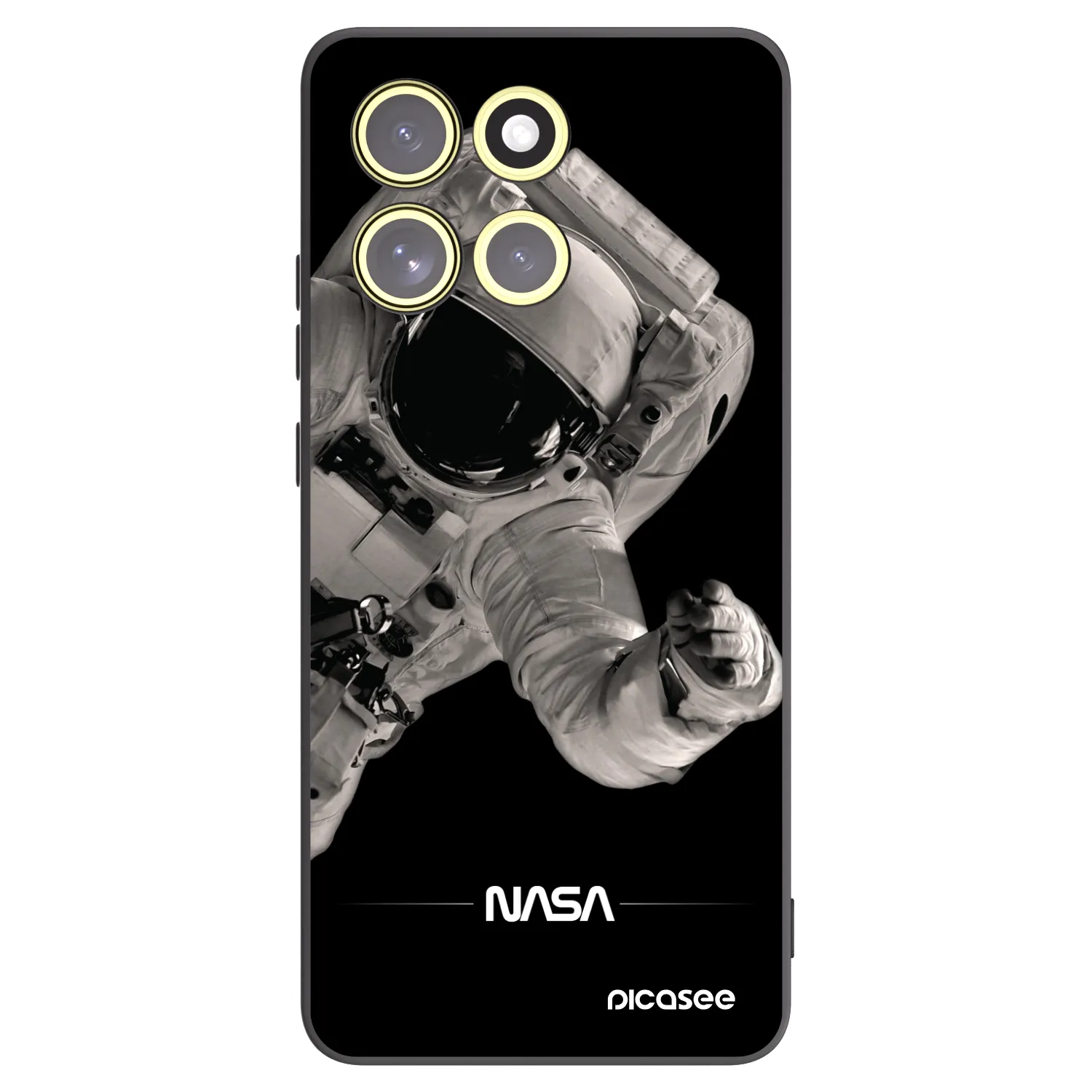 Picasee silikónový čierny obal pre Motorola Moto G86 Power 5G - Astronaut Big
