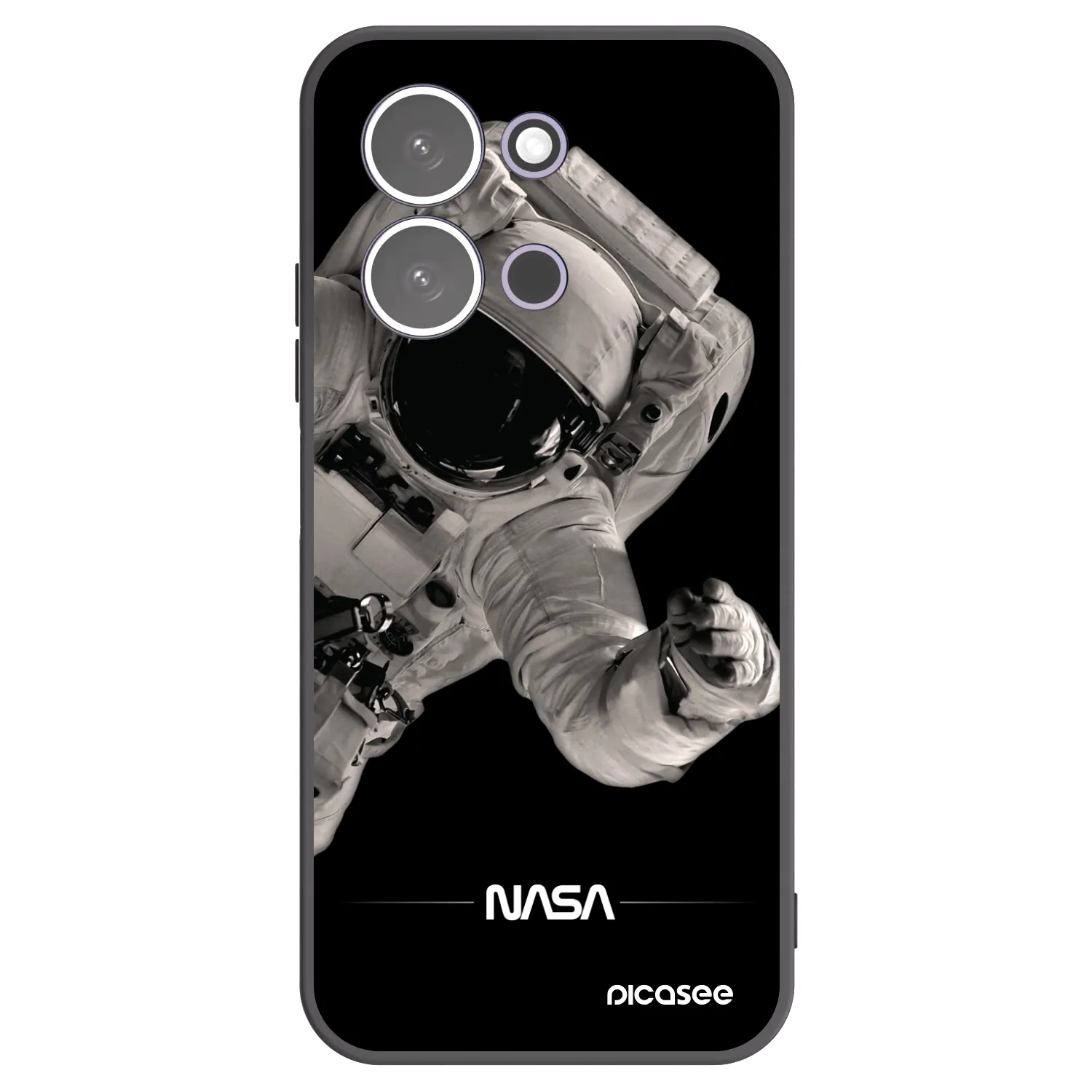 Picasee silikónový čierny obal pre Xiaomi Redmi 15C 5G - Astronaut Big