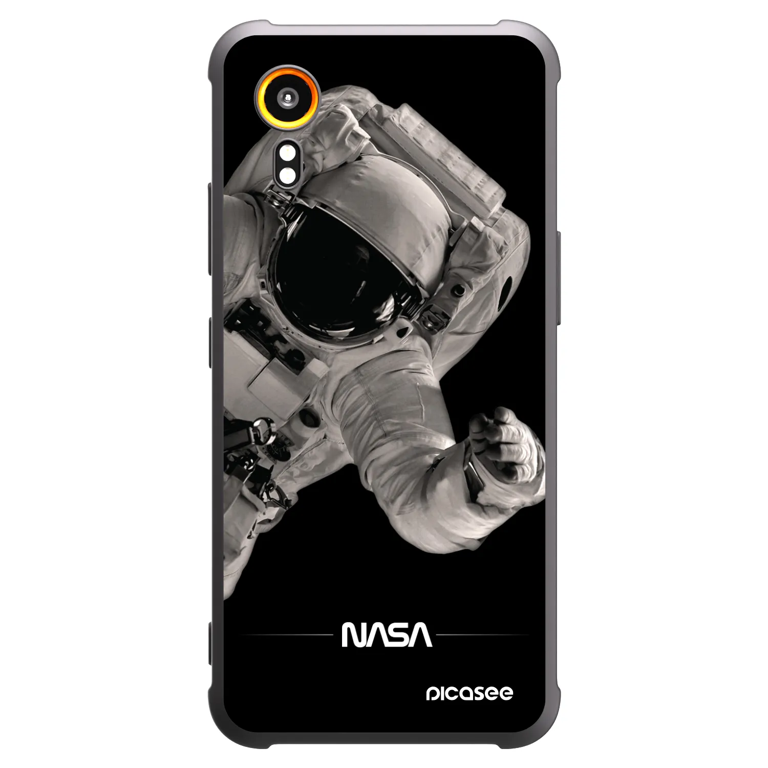 Picasee silikónový čierny obal pre Samsung Galaxy Xcover 7 - Astronaut Big