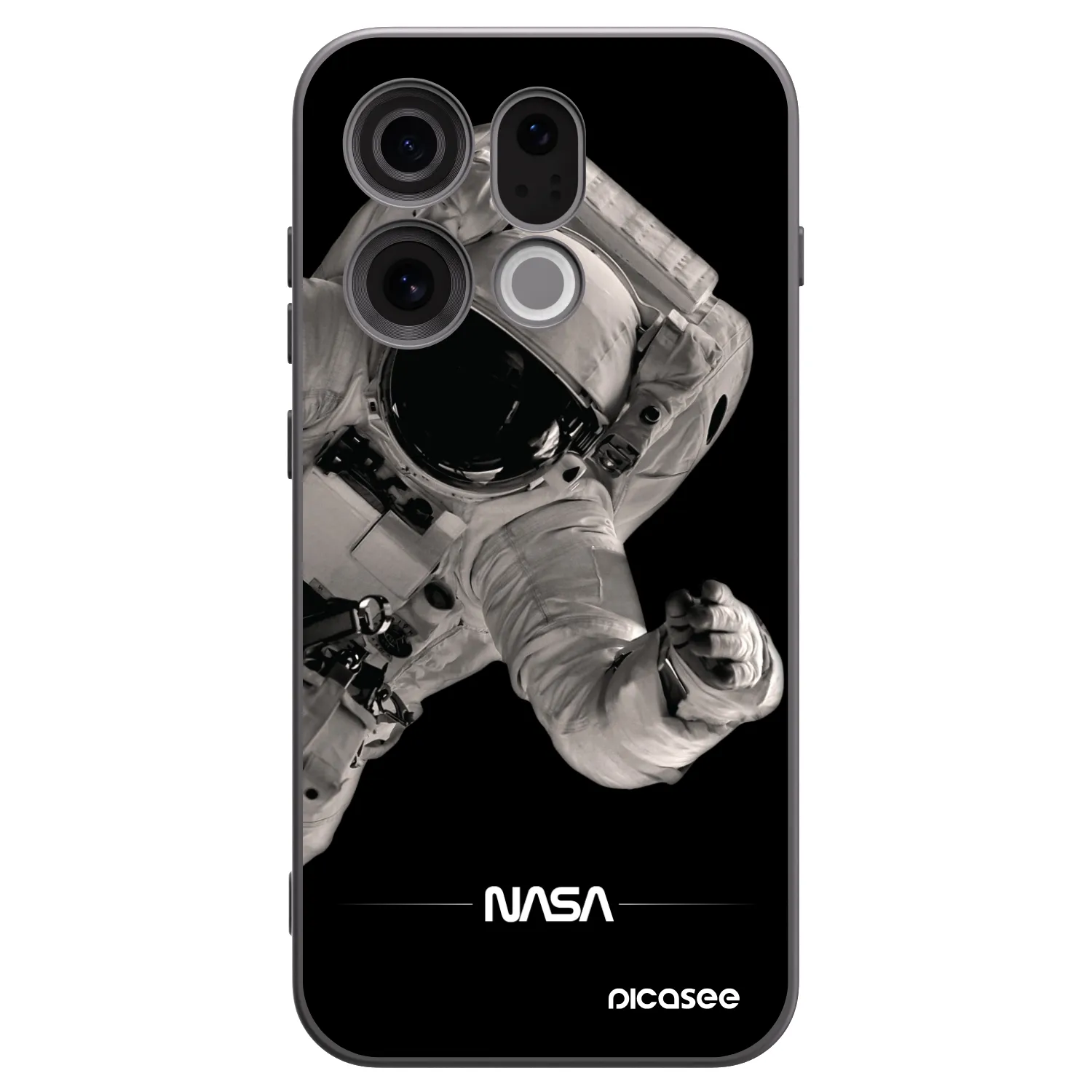 Picasee silikónový čierny obal pre OPPO Find X9 - Astronaut Big