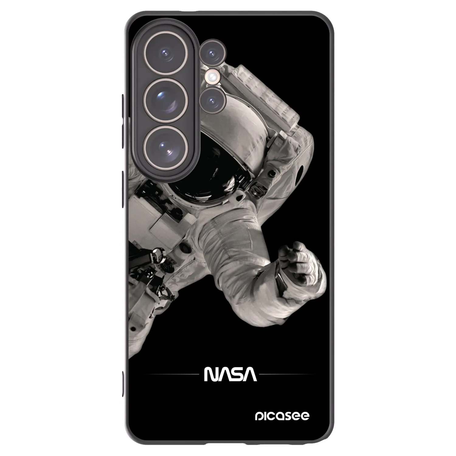 Picasee silikónový čierny obal pre Samsung Galaxy S26 Ultra - Astronaut Big