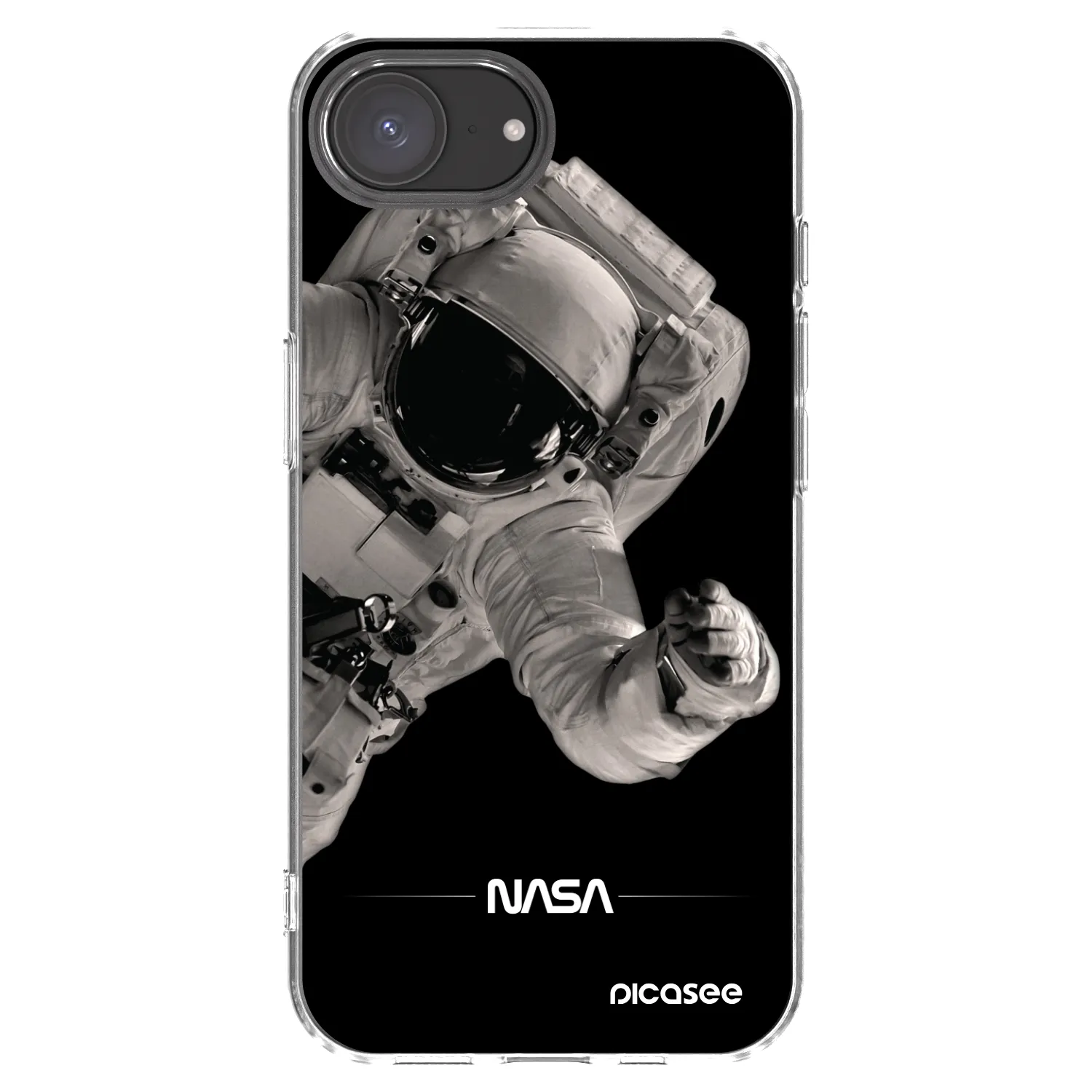 Picasee silikónový prehľadný obal pre Apple iPhone 17e - Astronaut Big