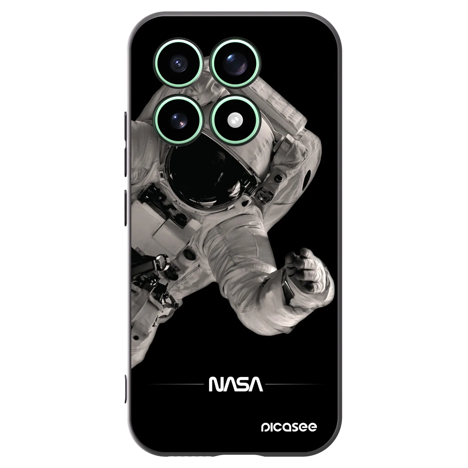 Picasee silikónový čierny obal pre Xiaomi 17 - Astronaut Big