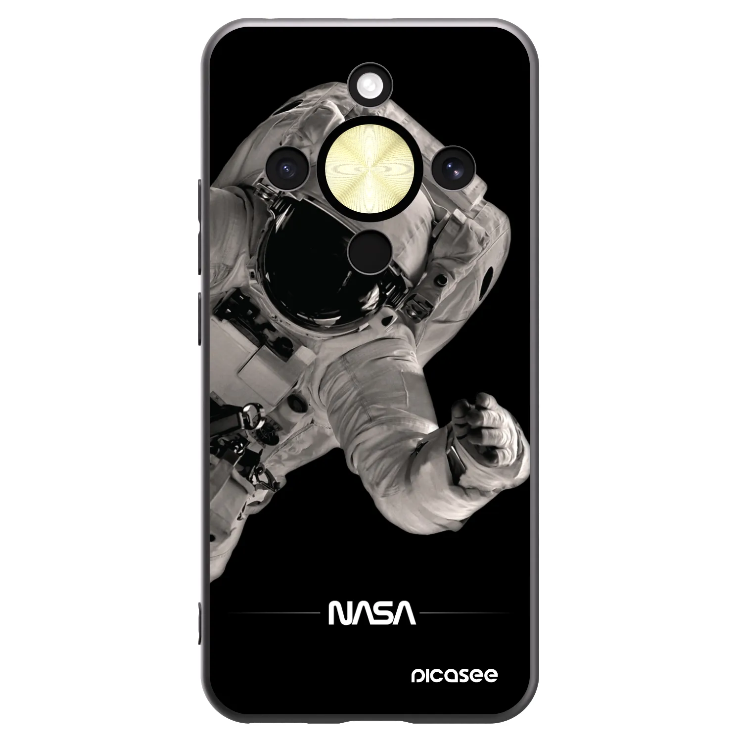 Picasee silikónový čierny obal pre Honor Magic8 Lite 5G - Astronaut Big