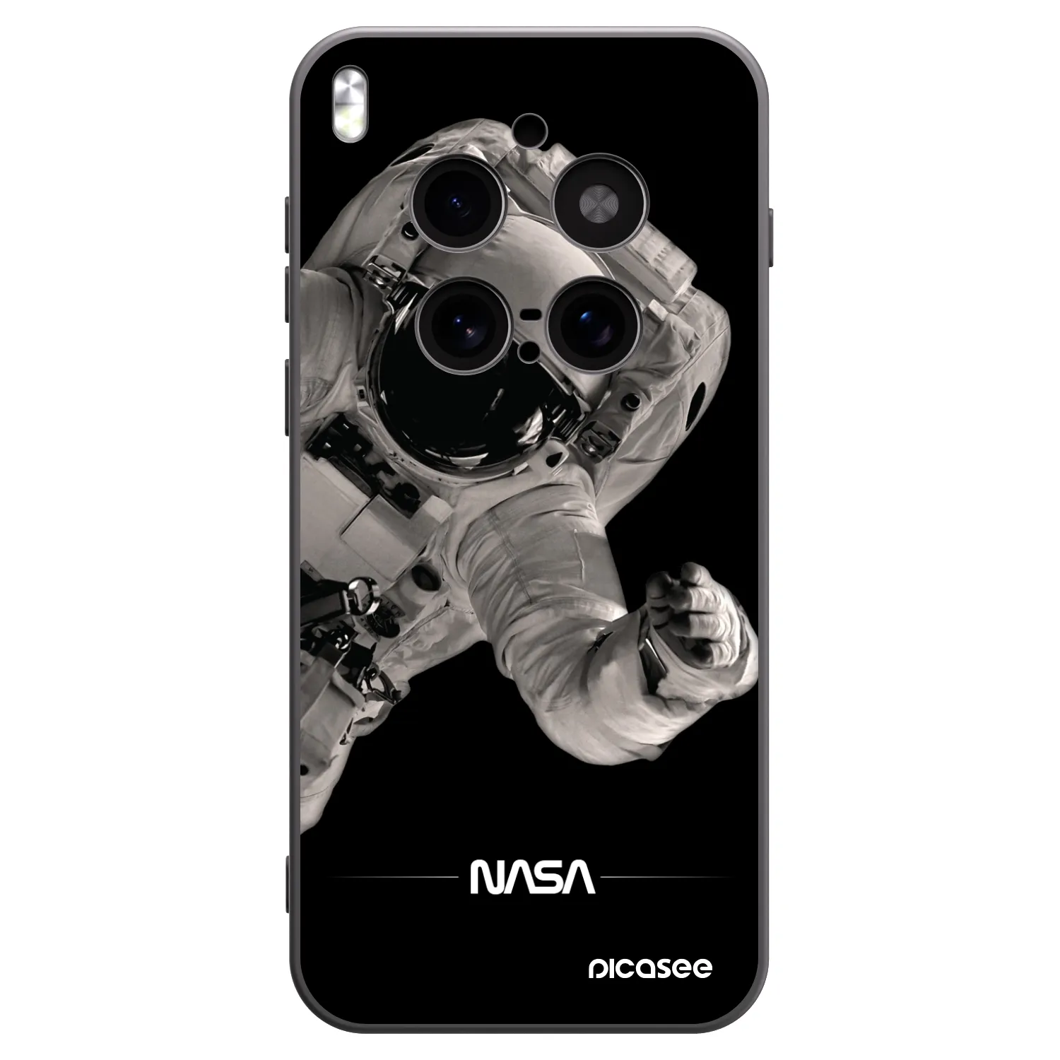 Picasee silikónový čierny obal pre Vivo X300 Pro - Astronaut Big
