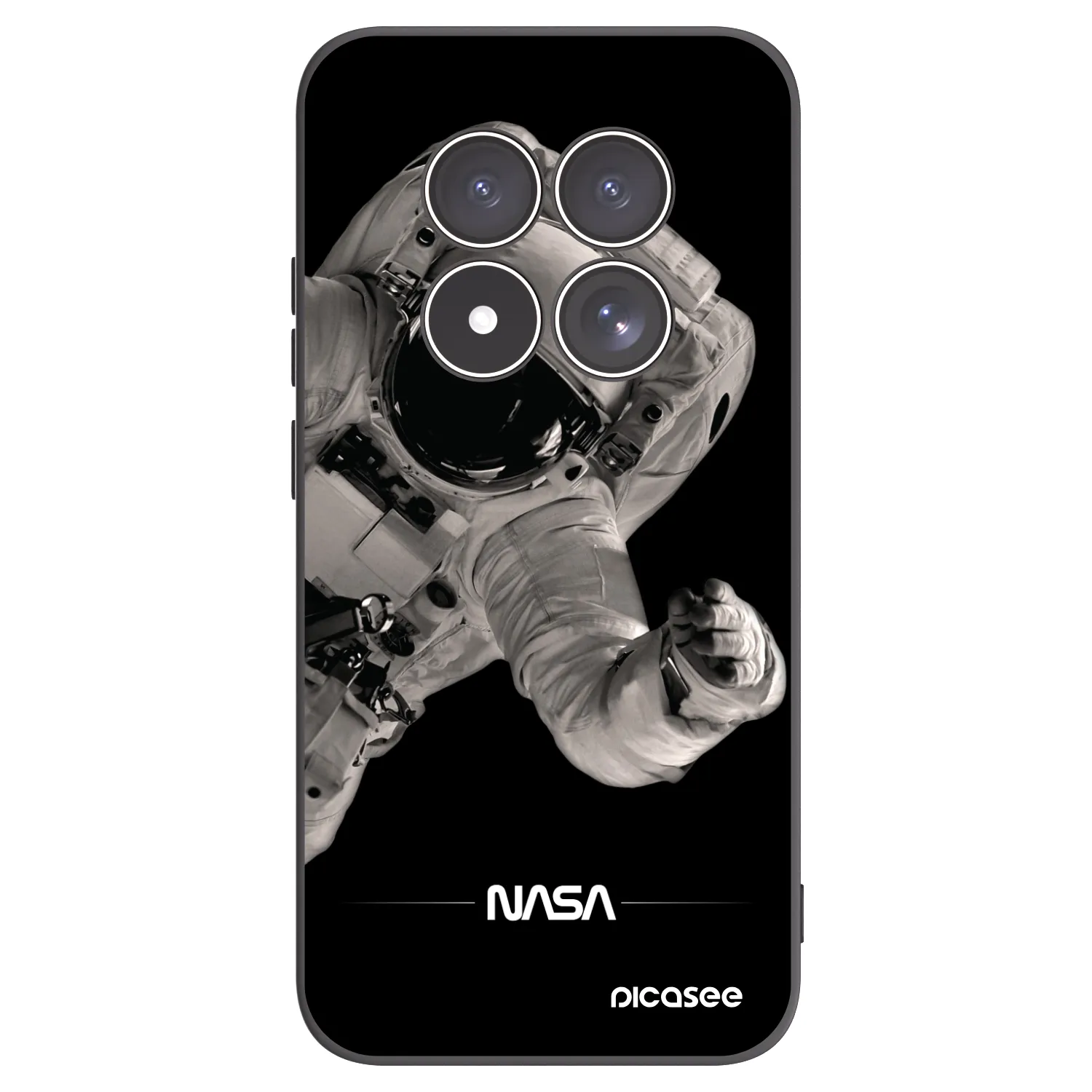 Picasee silikónový čierny obal pre Xiaomi Redmi Note 15 Pro 5G - Astronaut Big