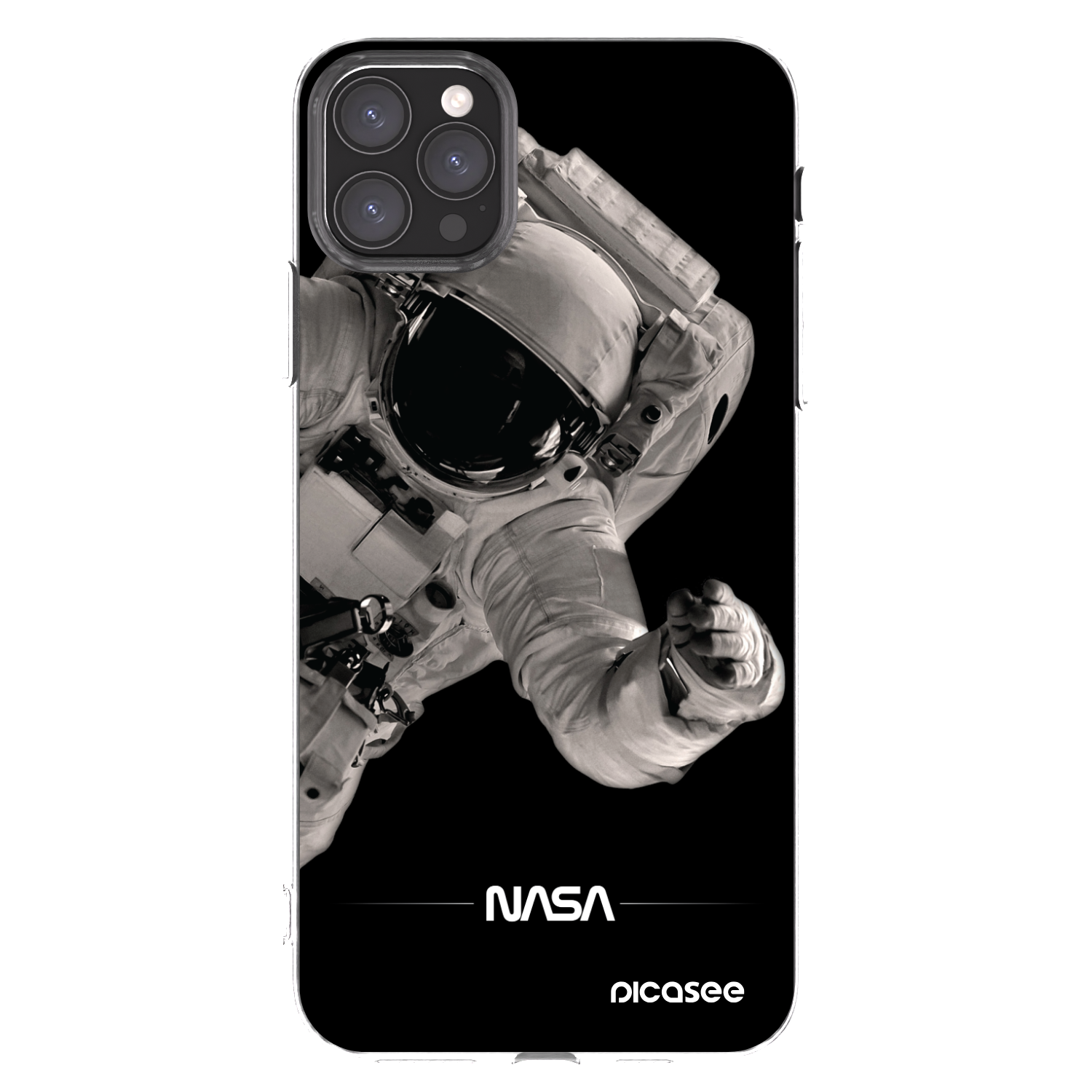 Picasee silikónový prehľadný obal pre Apple iPhone 11 Pro Max - Astronaut Big