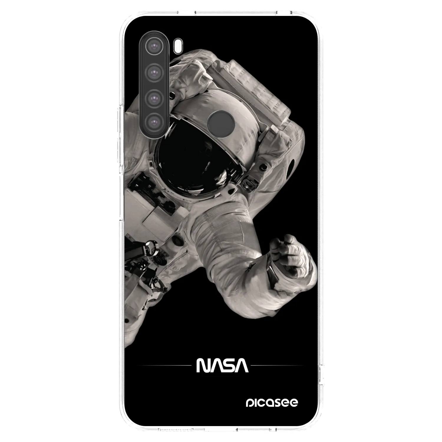 Picasee silikónový prehľadný obal pre Xiaomi Redmi Note 8 - Astronaut Big