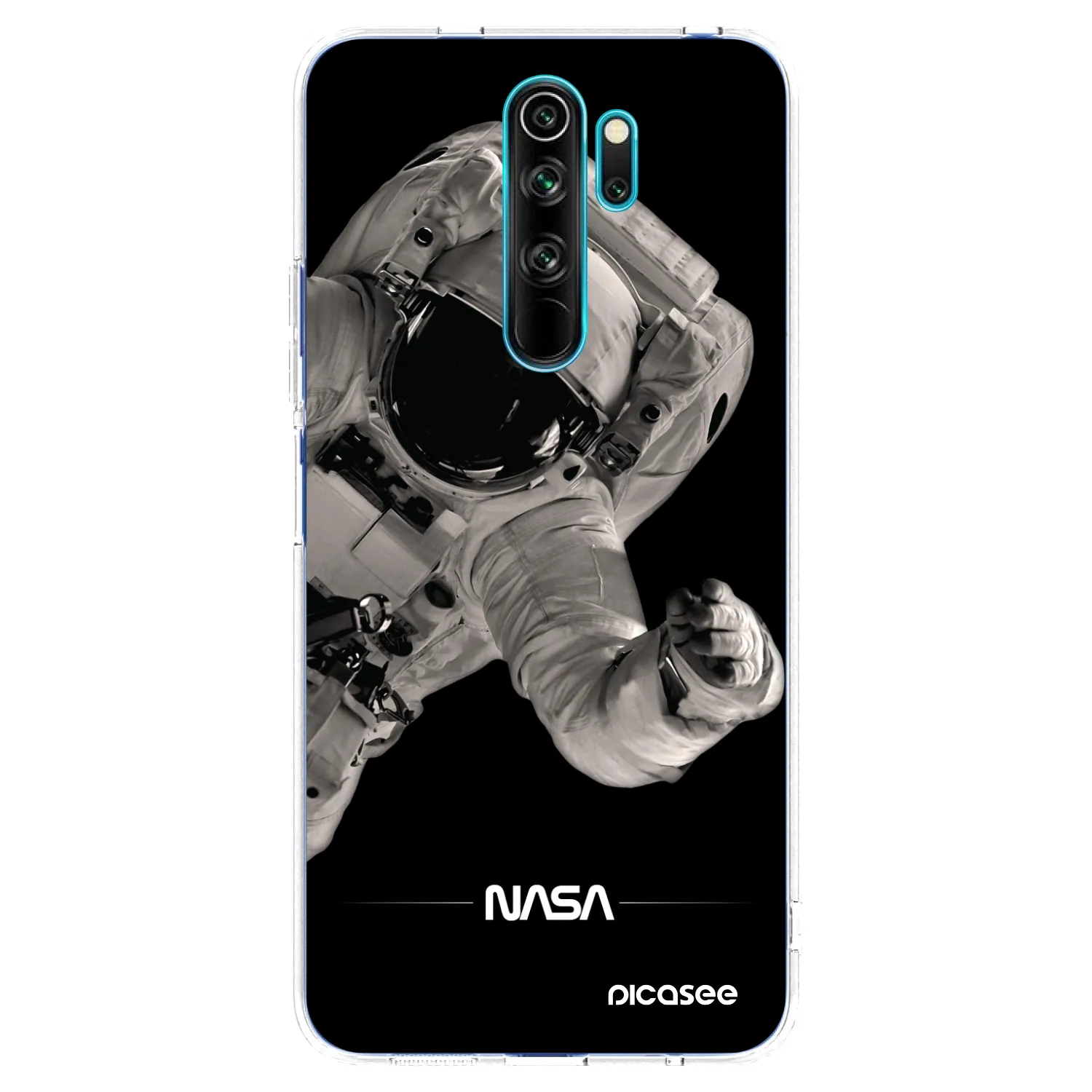 Picasee silikónový prehľadný obal pre Xiaomi Redmi Note 8 Pro - Astronaut Big