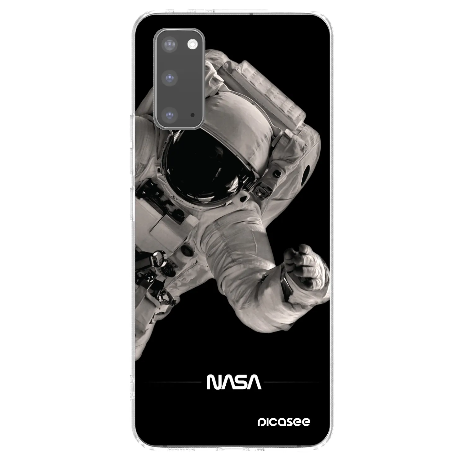 Picasee silikónový prehľadný obal pre Samsung Galaxy S20 G980F - Astronaut Big
