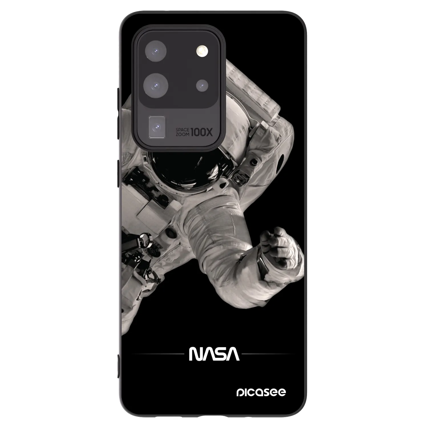 Picasee silikónový čierny obal pre Samsung Galaxy S20 Ultra 5G G988F - Astronaut Big