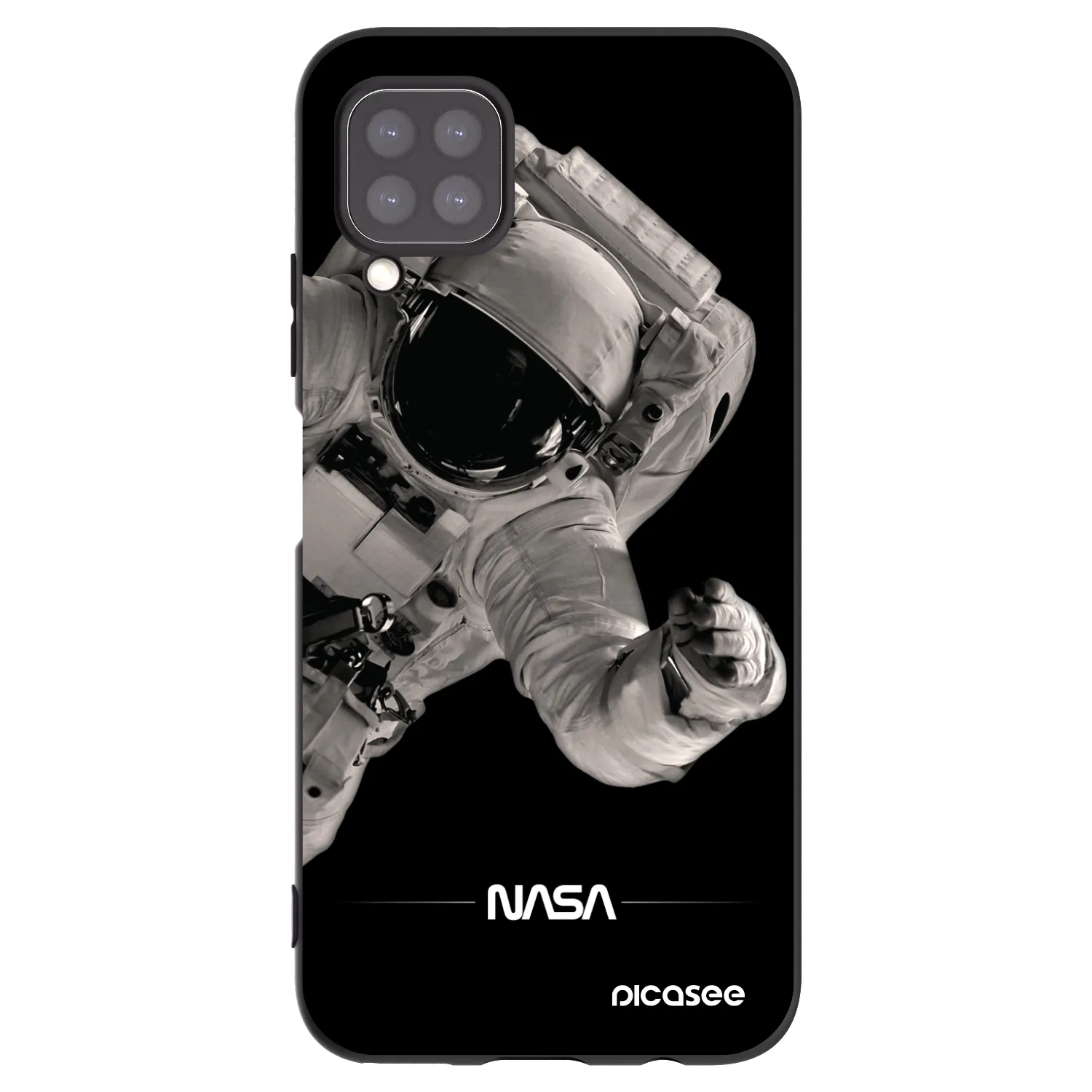 Picasee silikónový čierny obal pre Huawei P40 Lite - Astronaut Big